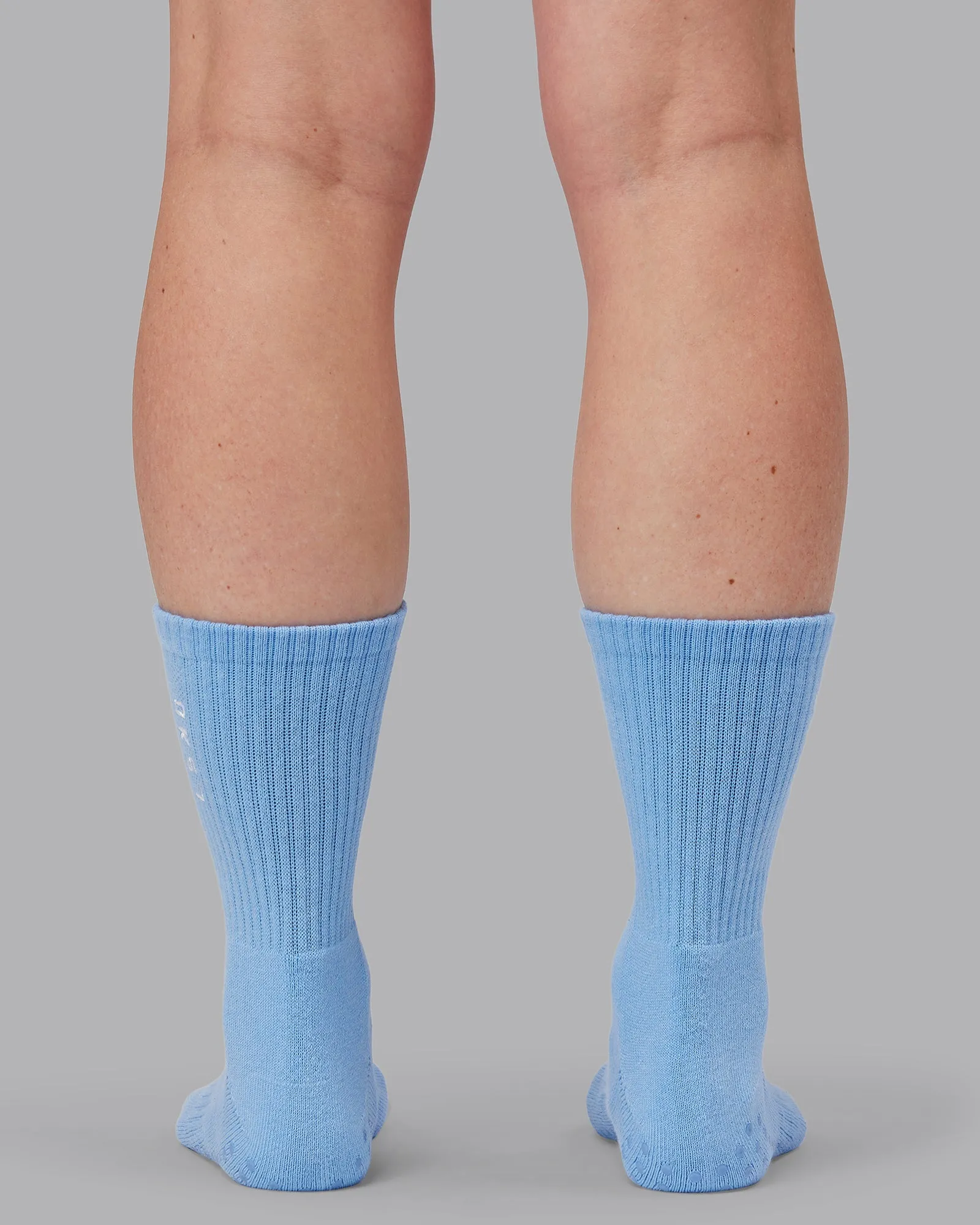 Signal Crew Pilates Grip Sock - Glaciar Lake-White