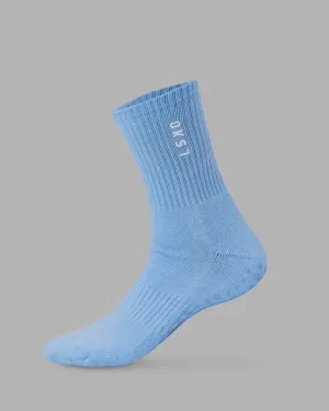Signal Crew Pilates Grip Sock - Glaciar Lake-White