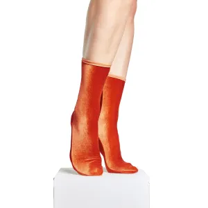 Simone Wild Velvet Socks in Amber