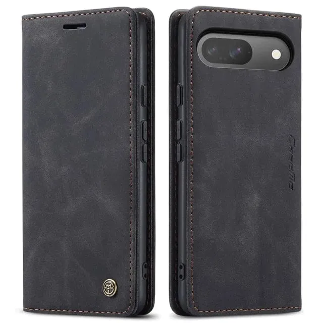 Slim Magnetic Leather Case For Google Pixel
