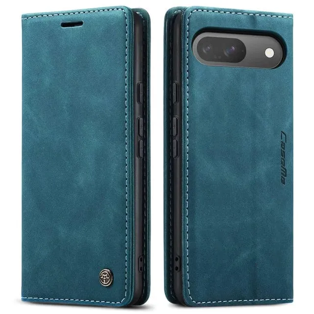 Slim Magnetic Leather Case For Google Pixel