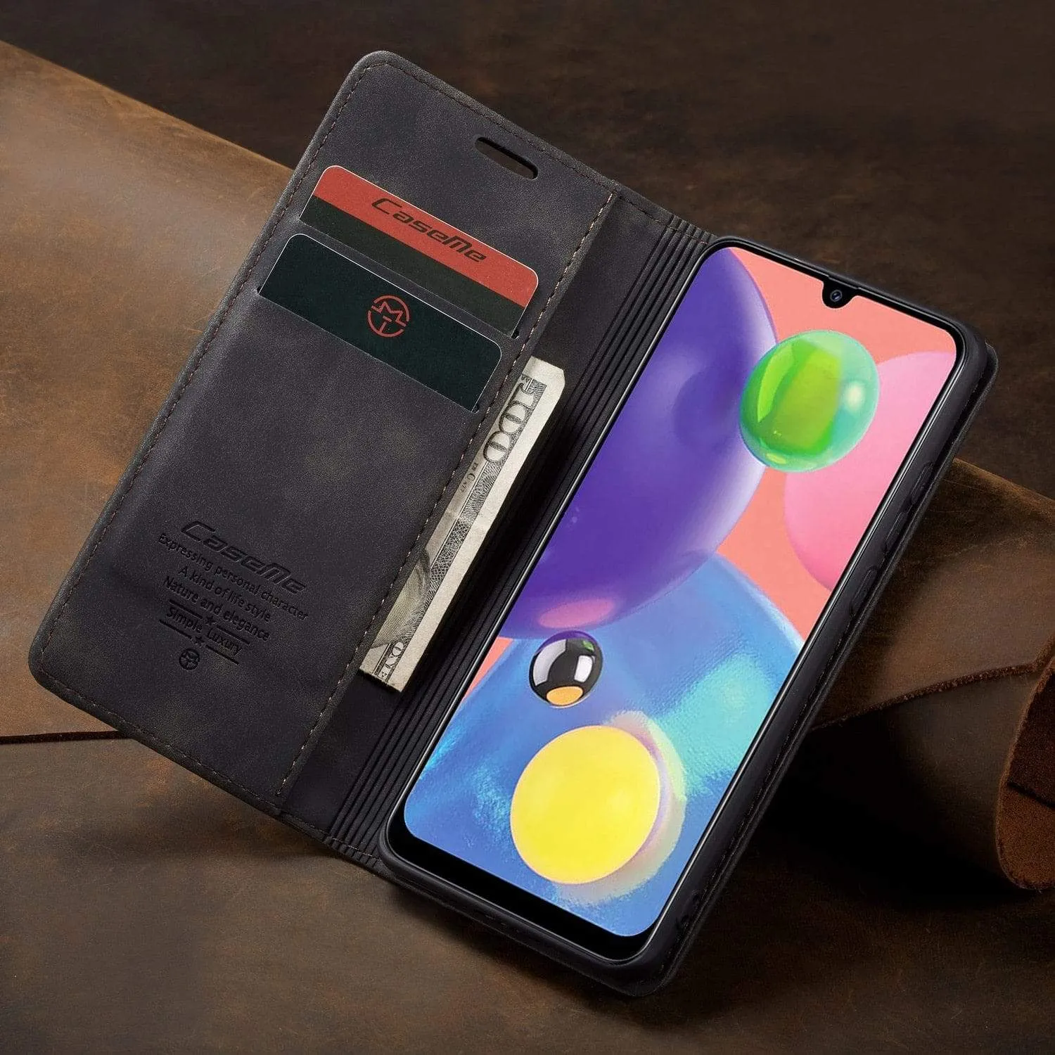 Slim Magnetic Leather Case For Samsung Galaxy