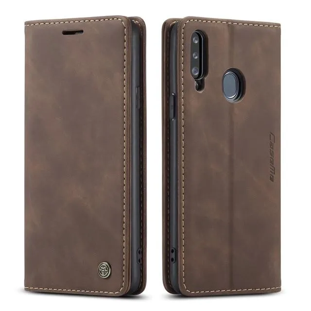 Slim Magnetic Leather Case For Samsung Galaxy