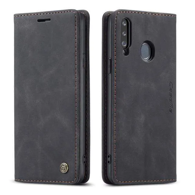 Slim Magnetic Leather Case For Samsung Galaxy