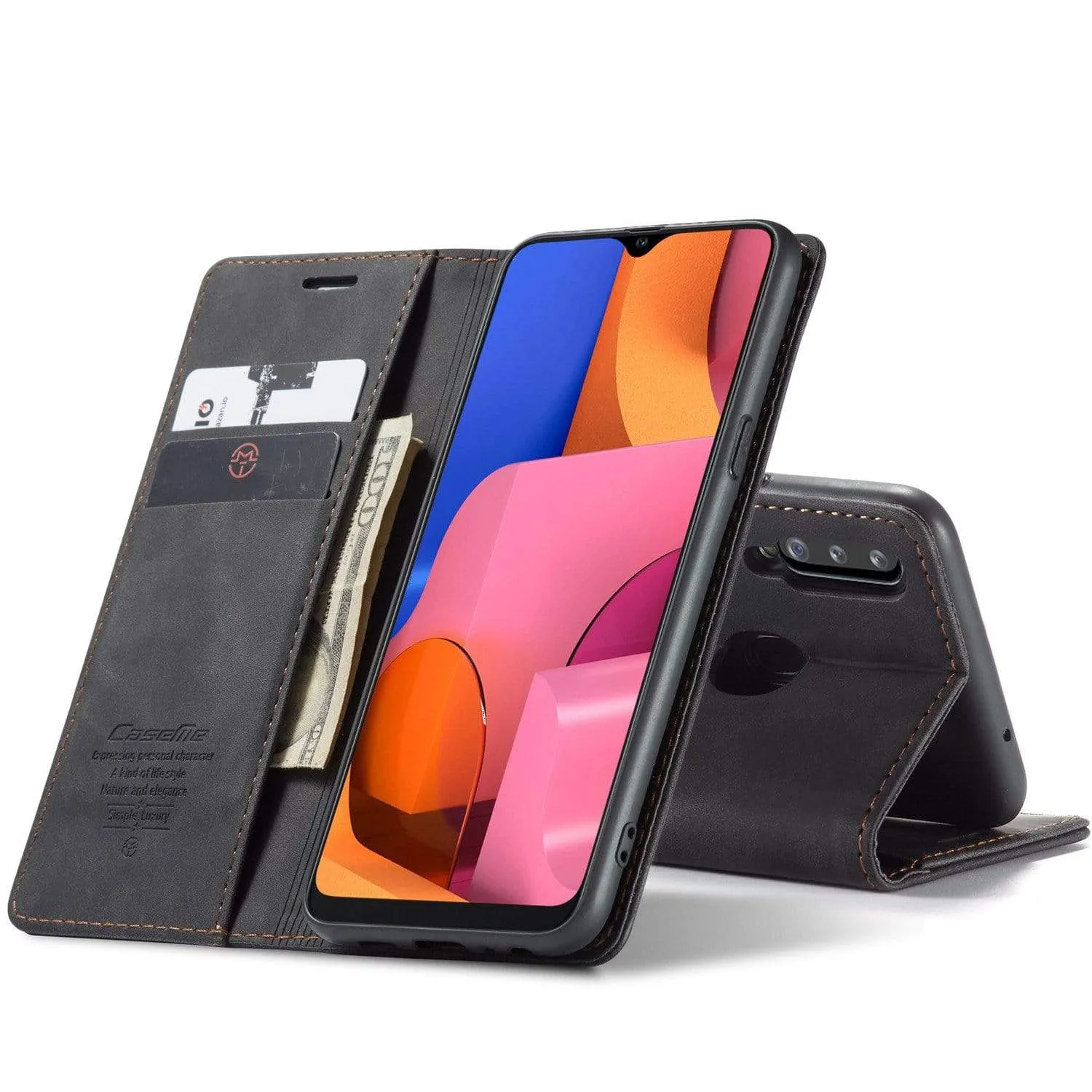 Slim Magnetic Leather Case For Samsung Galaxy