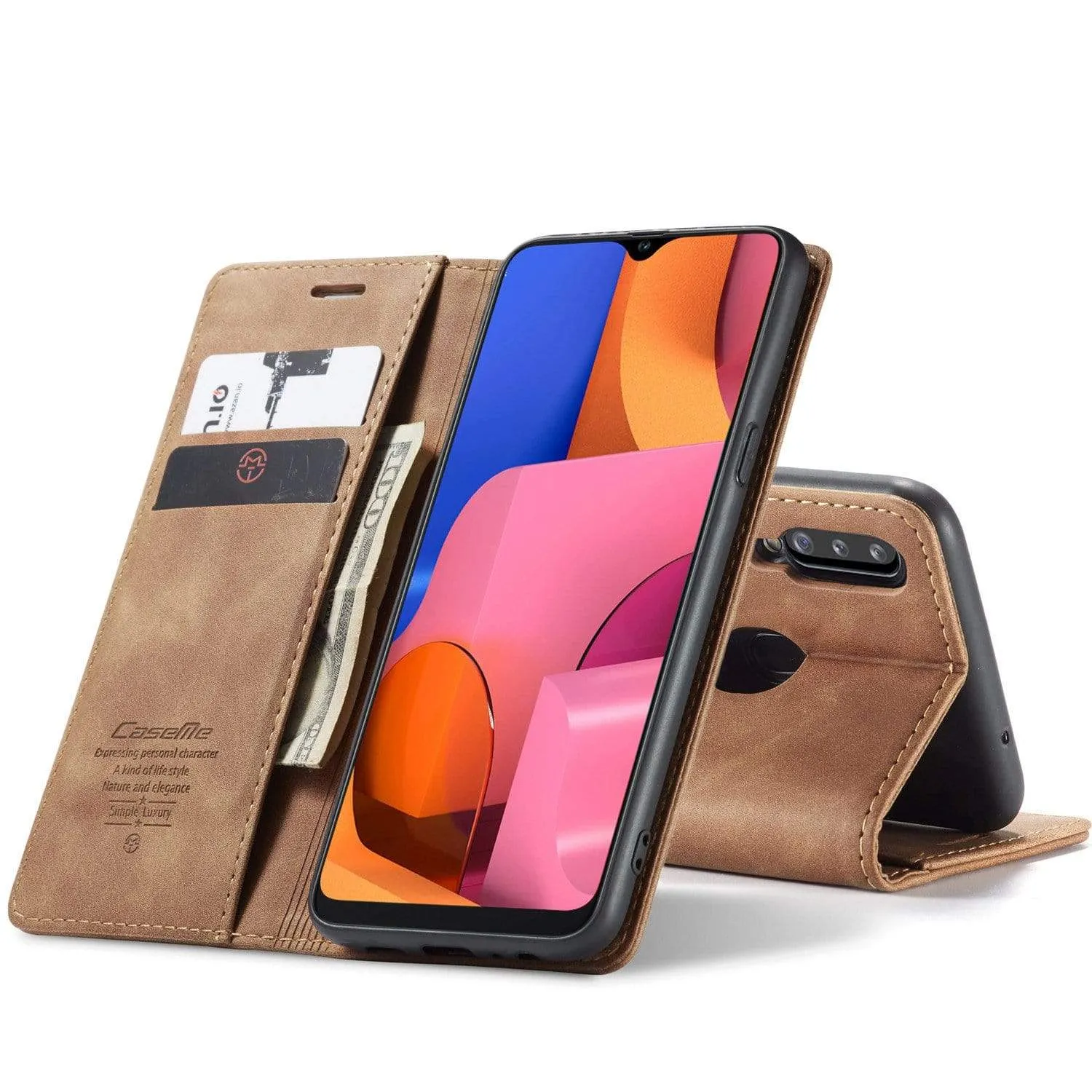 Slim Magnetic Leather Case For Samsung Galaxy