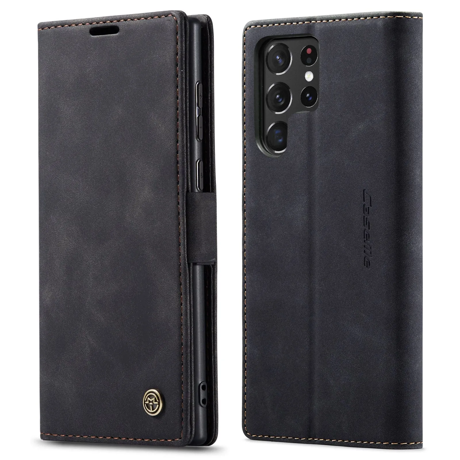 Slim Magnetic Leather Case For Samsung Galaxy