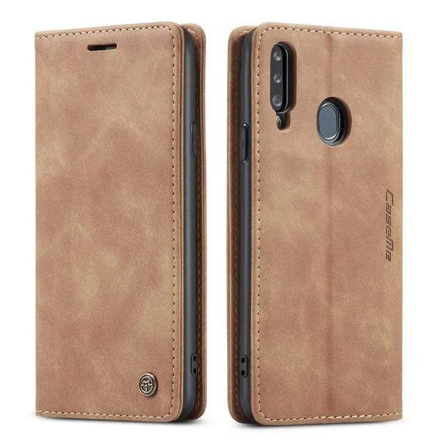 Slim Magnetic Leather Case For Samsung Galaxy