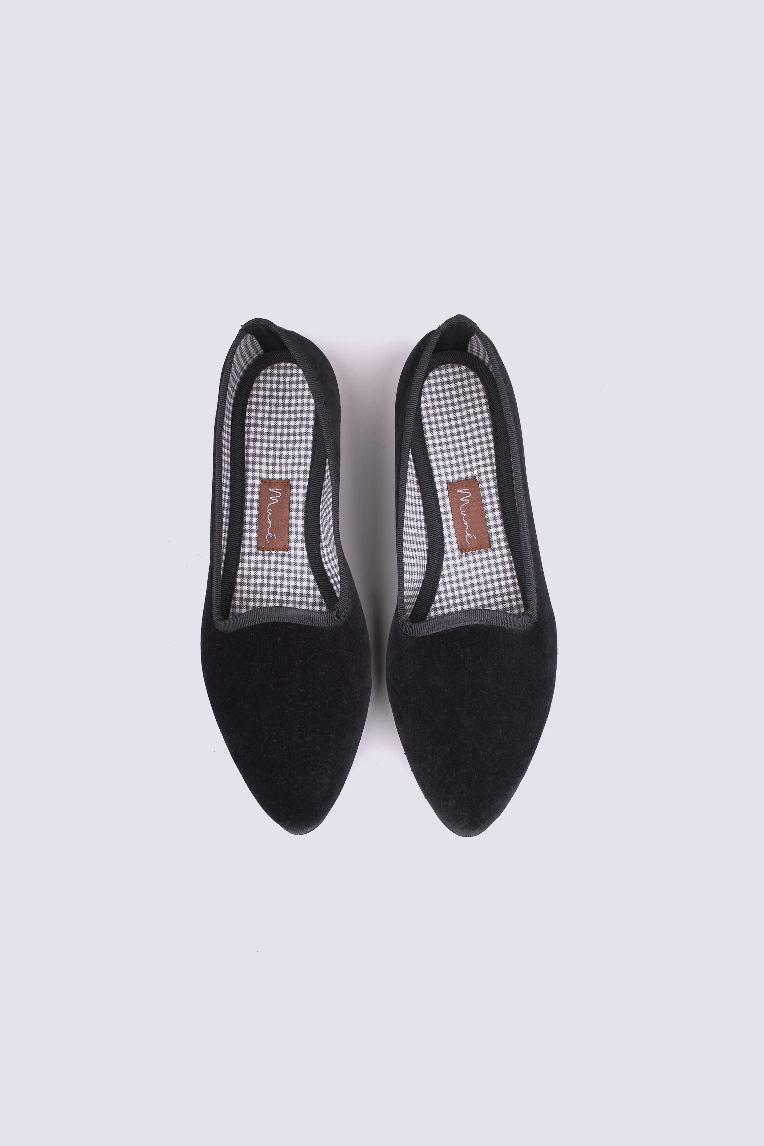 Slippers Terciopelo Negro