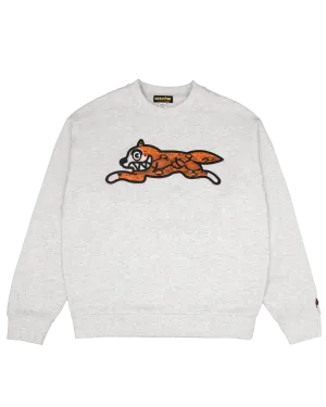 Snake Pattern Running Dog Crewneck