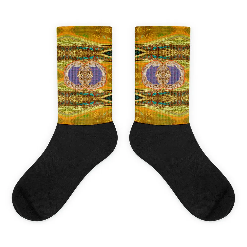 Socks (Unisex)(Ouroboros Smith Butterfly) RJSTH@Fabric#6 RJSTHW2021 RJS