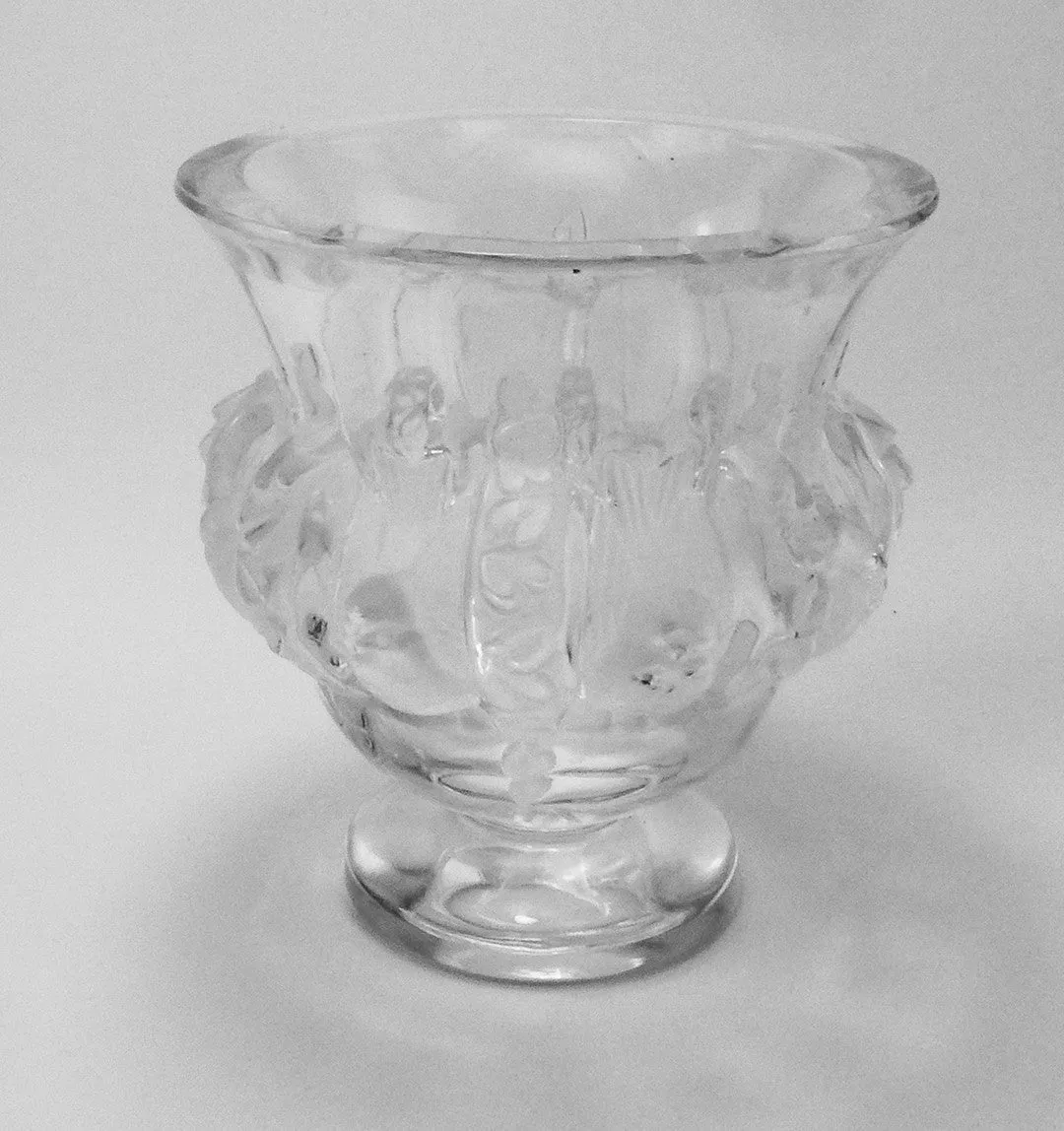 SOLD French Art Deco Style Lalique Dampierre Crystal Vase