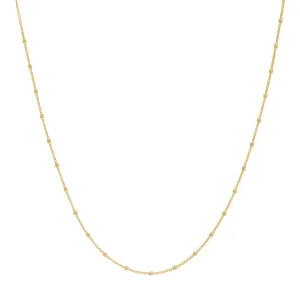 Solid Multi Disc Cuban Necklace 14K