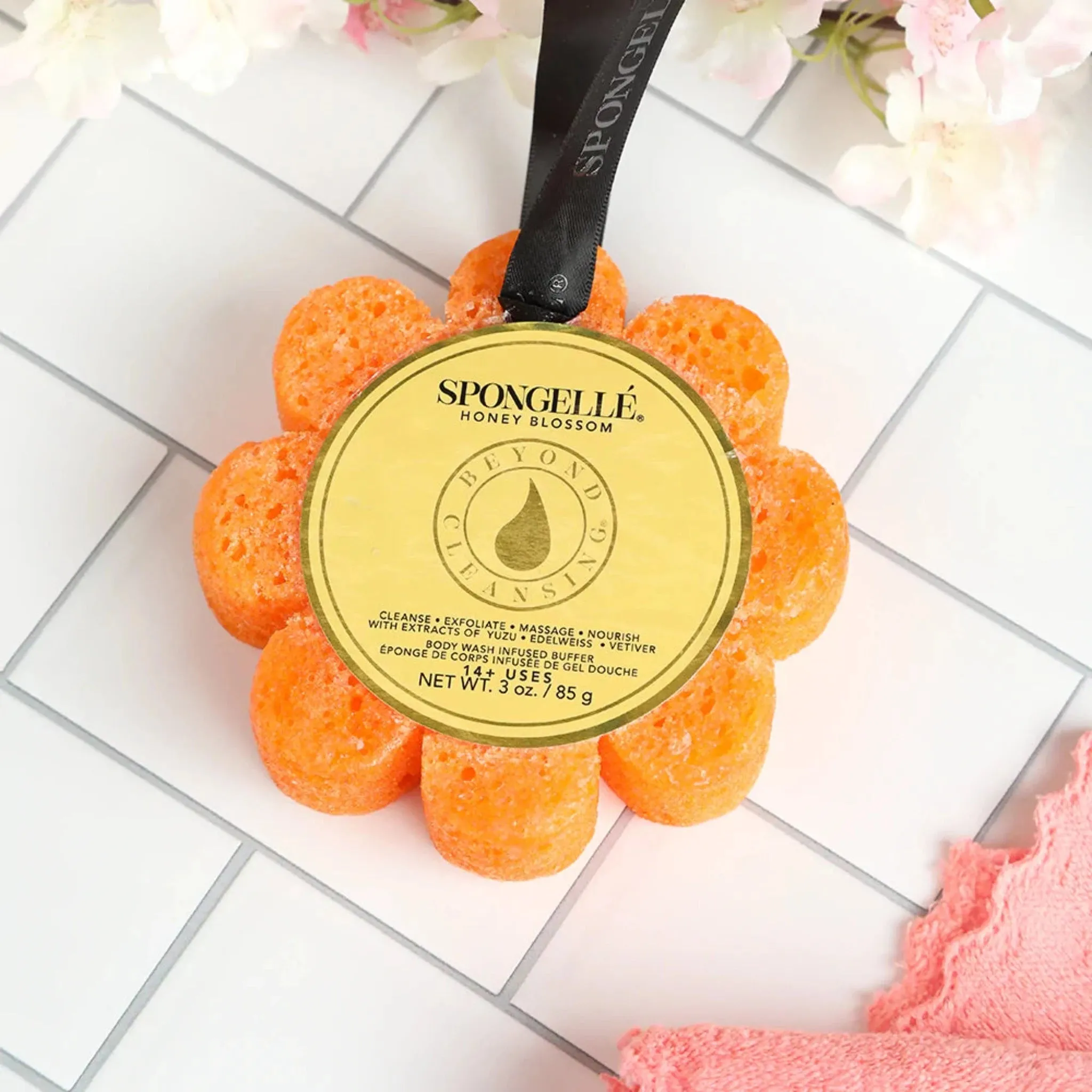 Spongelle Flower Sponge, Honey Blossom