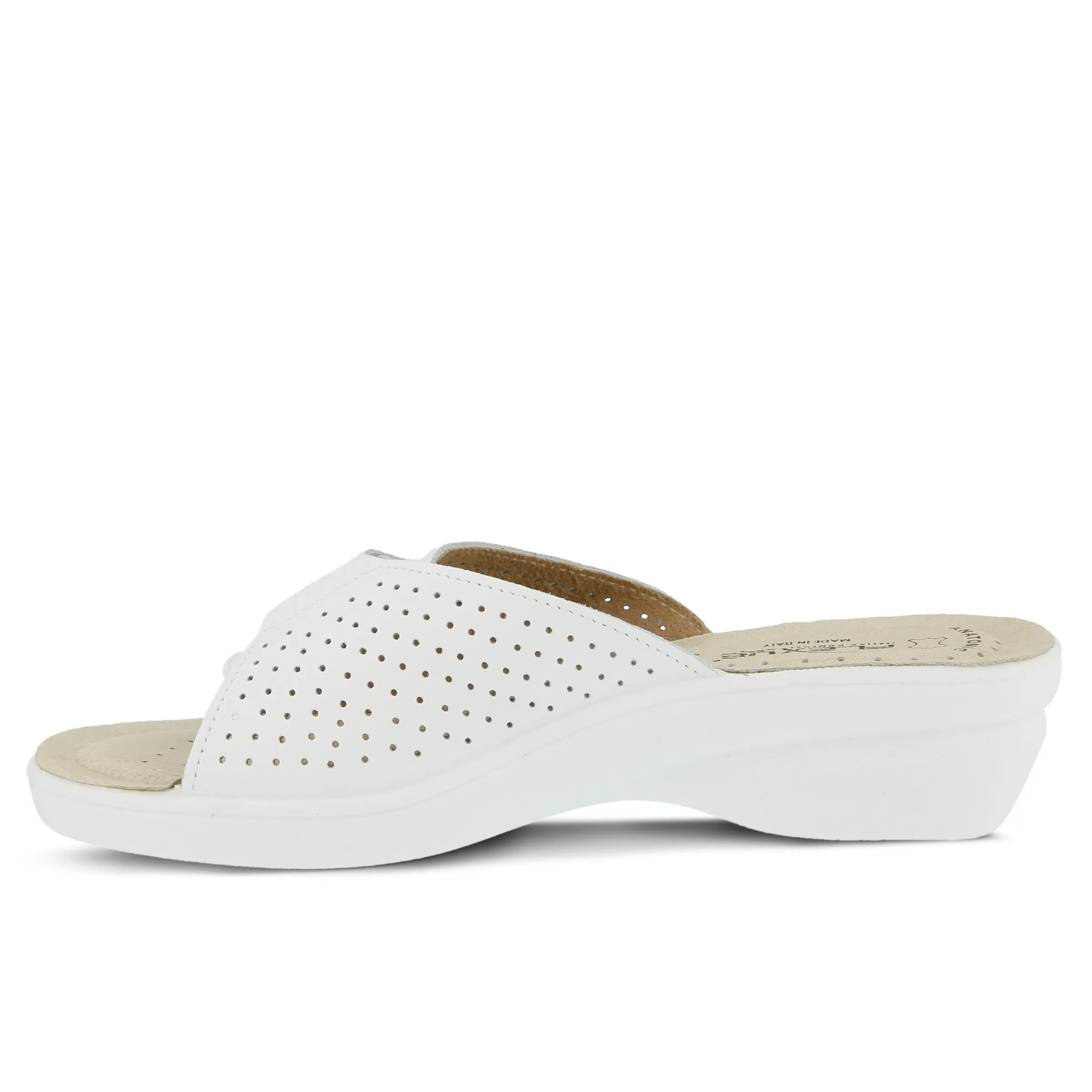 Spring Step Shoes Flexus Kea Slide Sandal Women’s Suede Leather Made In Italy