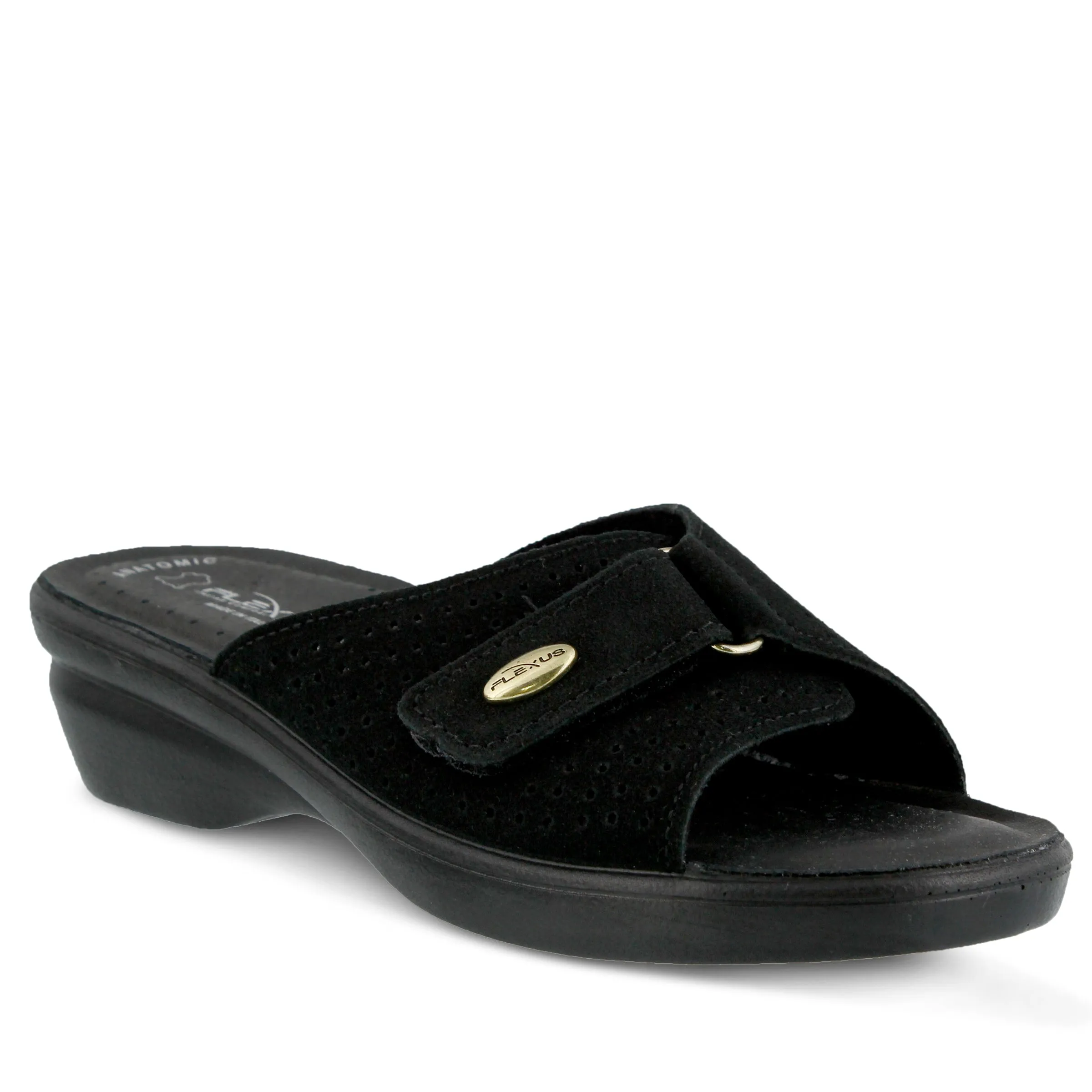 Spring Step Shoes Flexus Kea Slide Sandal Women’s Suede Leather Made In Italy