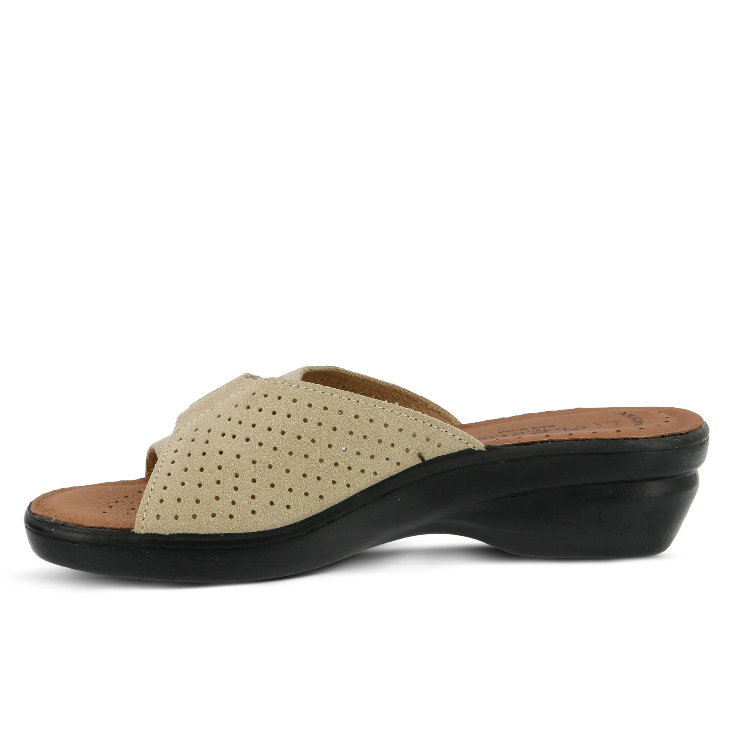 Spring Step Shoes Flexus Kea Slide Sandal Women’s Suede Leather Made In Italy