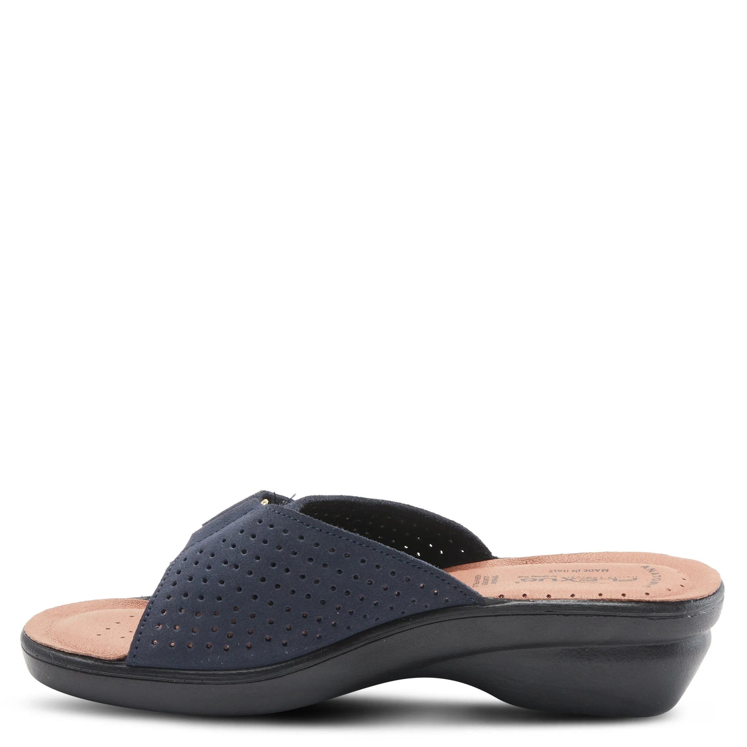 Spring Step Shoes Flexus Kea Slide Sandal Women’s Suede Leather Made In Italy