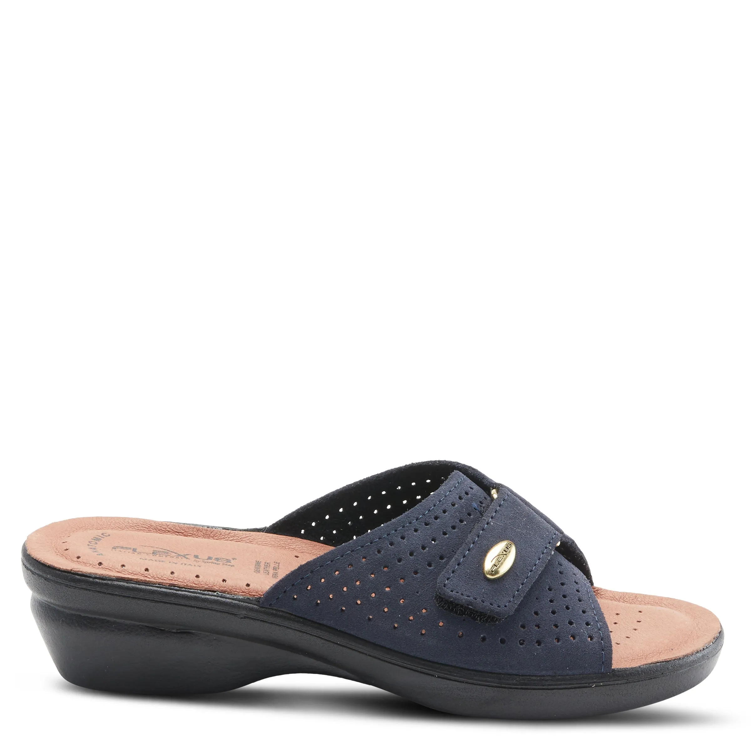Spring Step Shoes Flexus Kea Slide Sandal Women’s Suede Leather Made In Italy