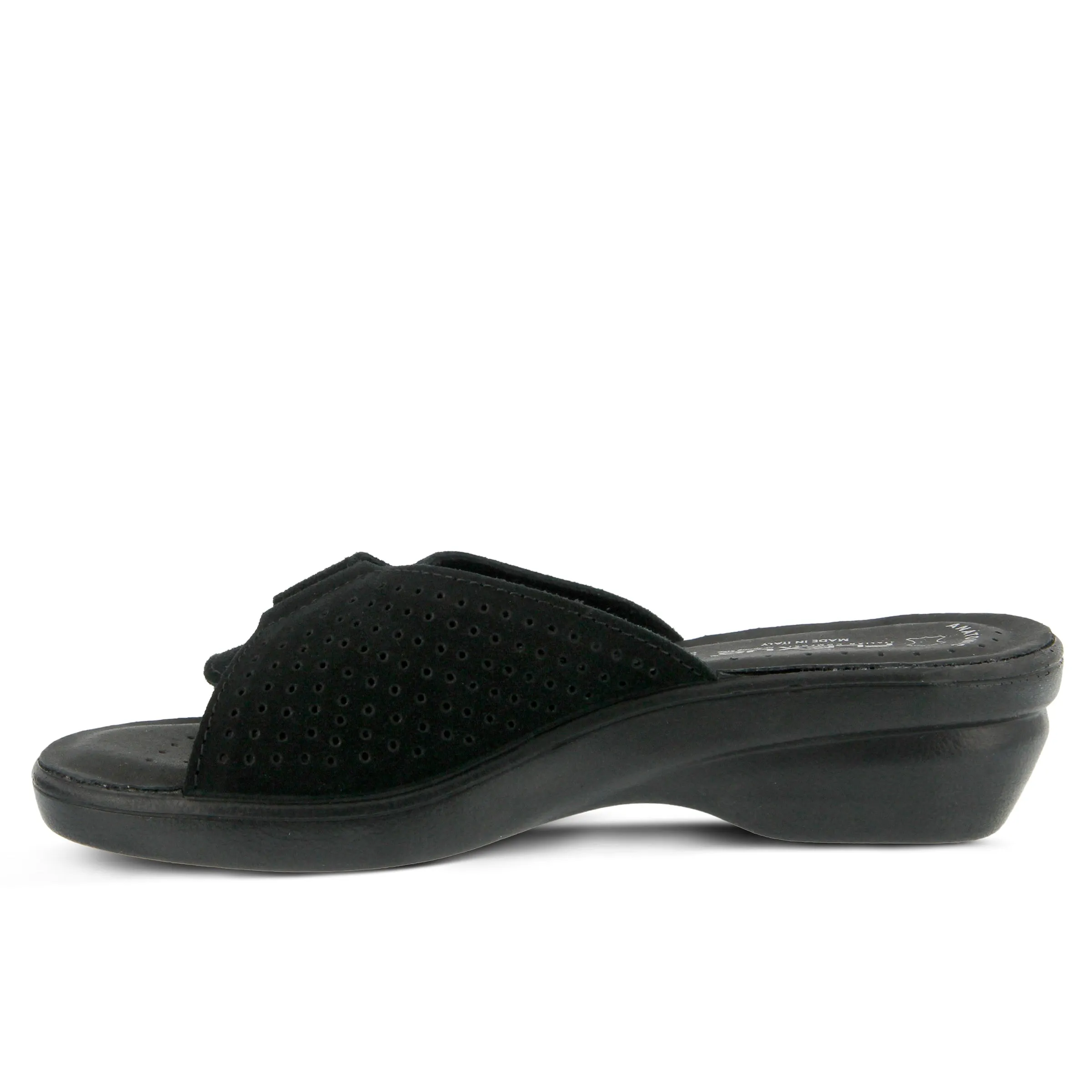 Spring Step Shoes Flexus Kea Slide Sandal Women’s Suede Leather Made In Italy