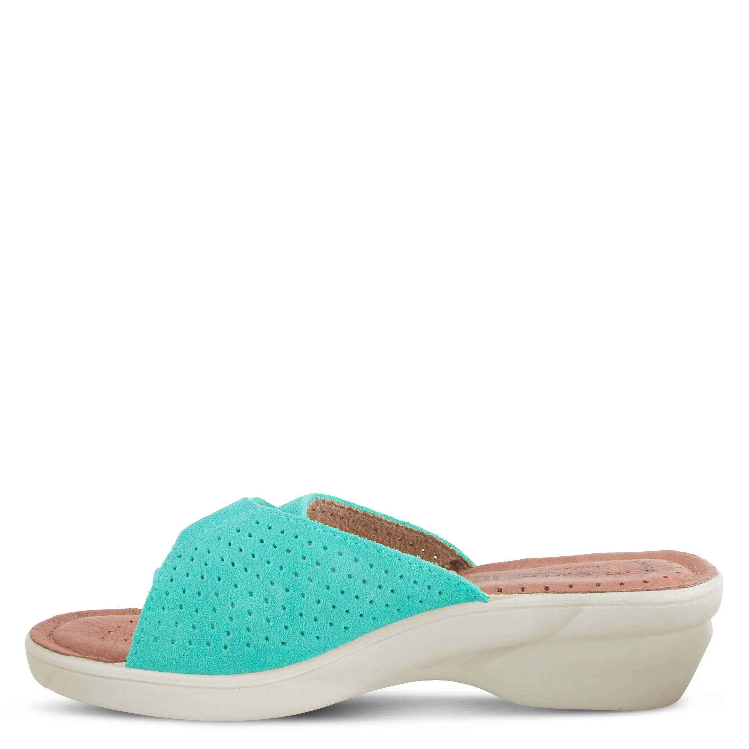 Spring Step Shoes Flexus Kea Slide Sandal Women’s Suede Leather Made In Italy