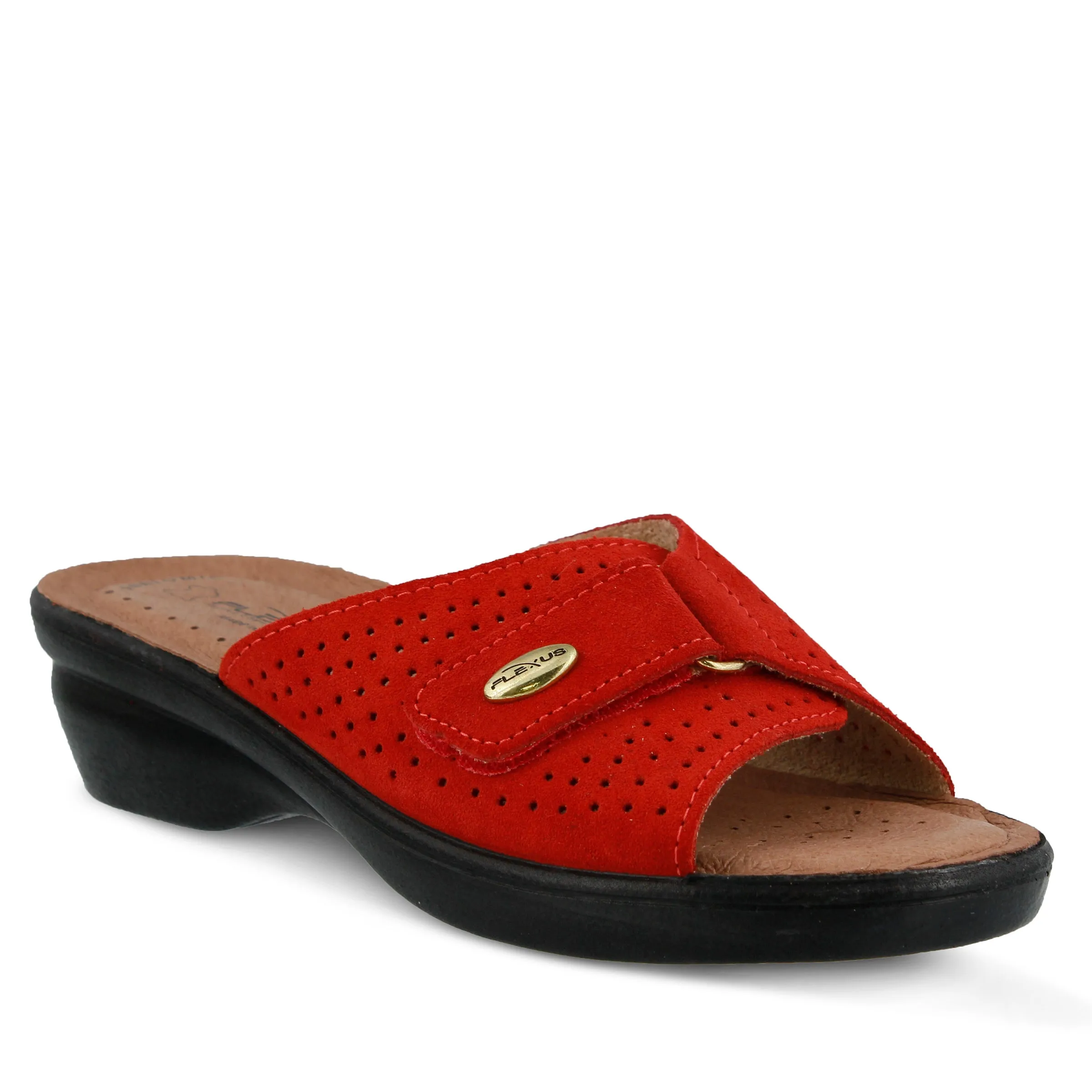 Spring Step Shoes Flexus Kea Slide Sandal Women’s Suede Leather Made In Italy