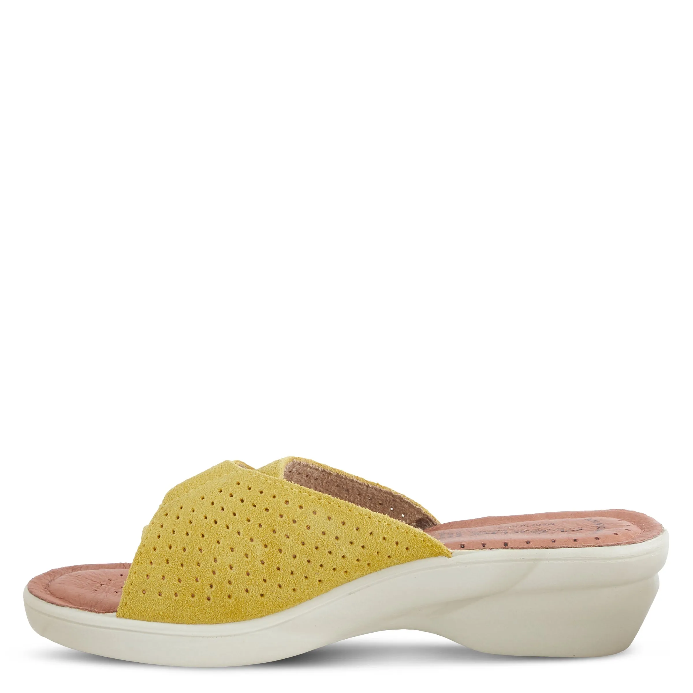 Spring Step Shoes Flexus Kea Slide Sandal Women’s Suede Leather Made In Italy