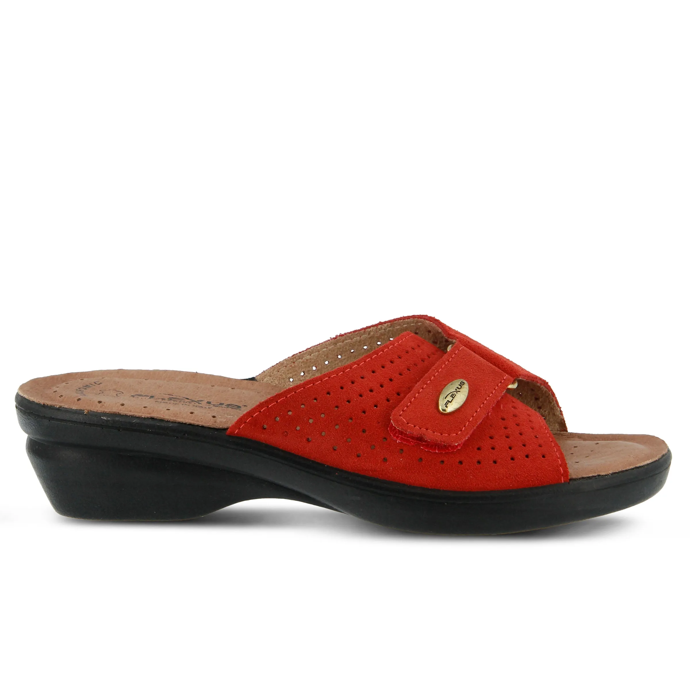 Spring Step Shoes Flexus Kea Slide Sandal Women’s Suede Leather Made In Italy