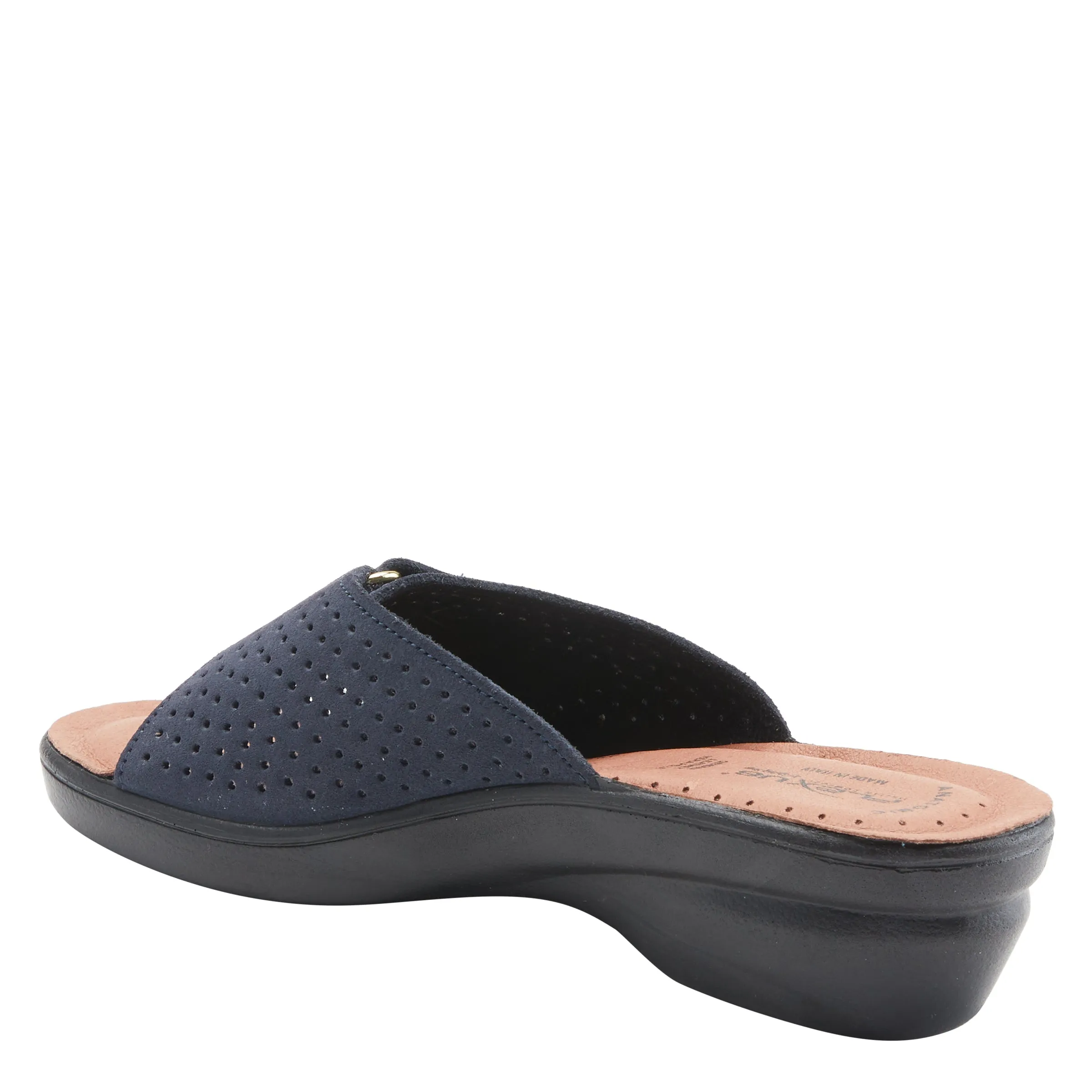 Spring Step Shoes Flexus Kea Slide Sandal Women’s Suede Leather Made In Italy