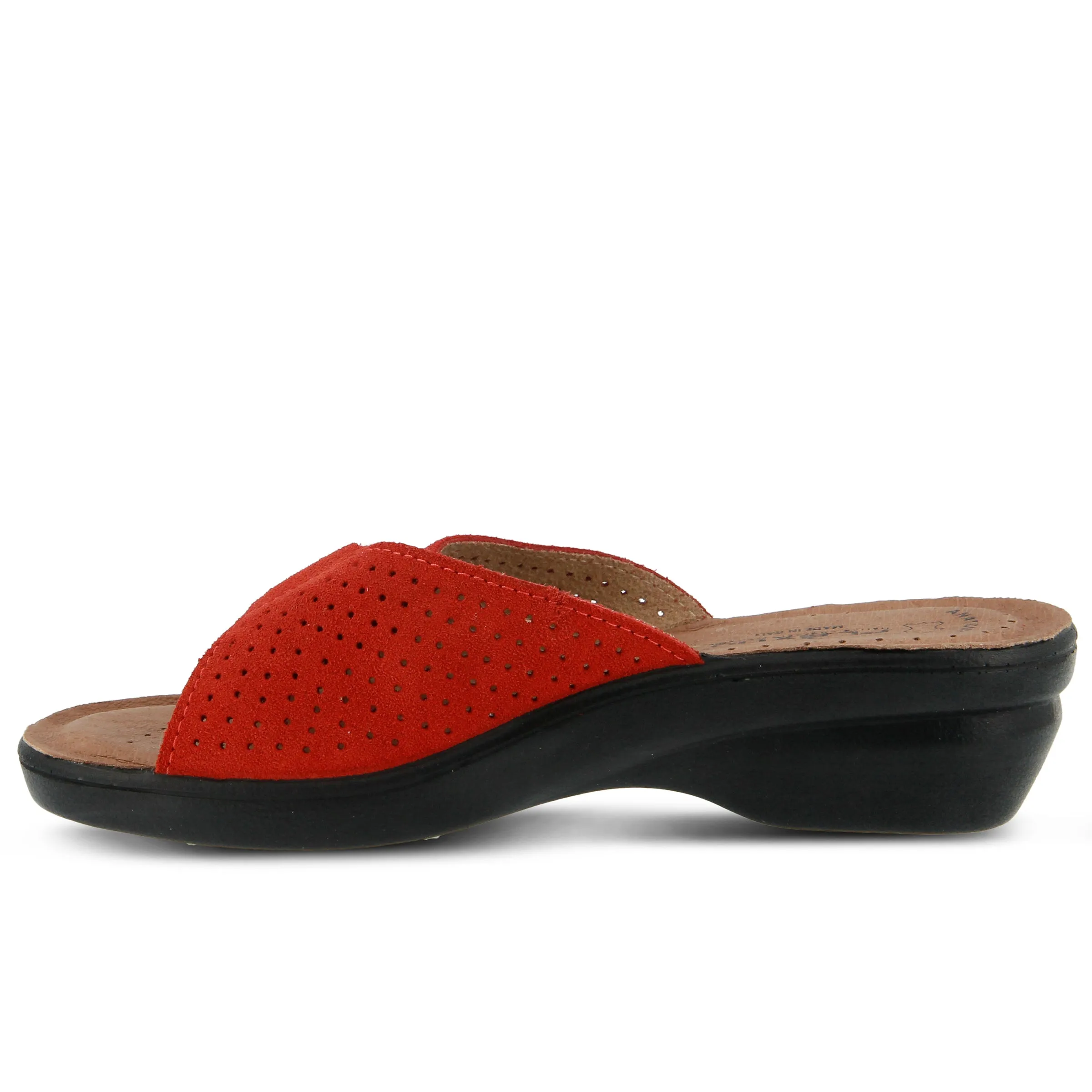 Spring Step Shoes Flexus Kea Slide Sandal Women’s Suede Leather Made In Italy
