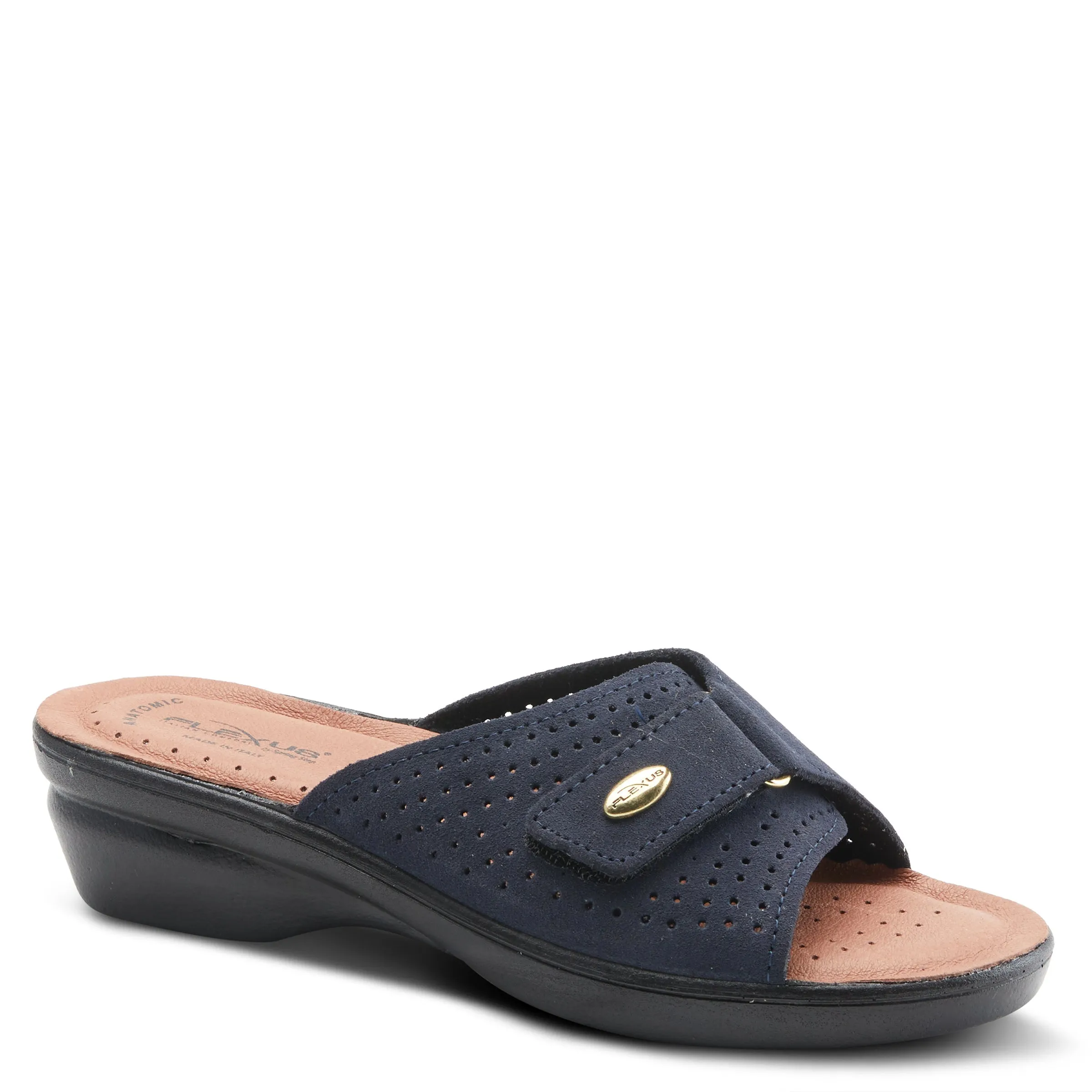 Spring Step Shoes Flexus Kea Slide Sandal Women’s Suede Leather Made In Italy