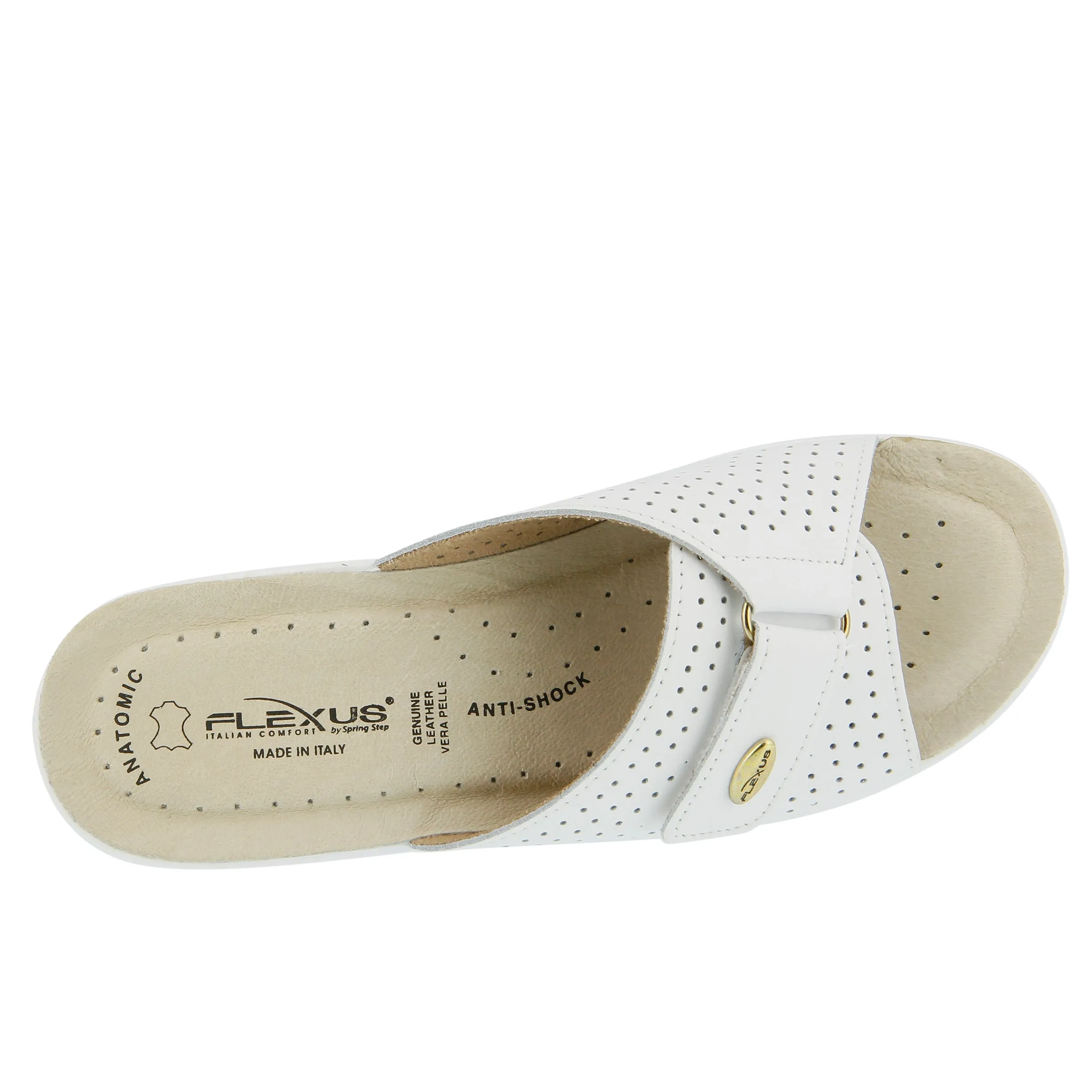 Spring Step Shoes Flexus Kea Slide Sandal Women’s Suede Leather Made In Italy