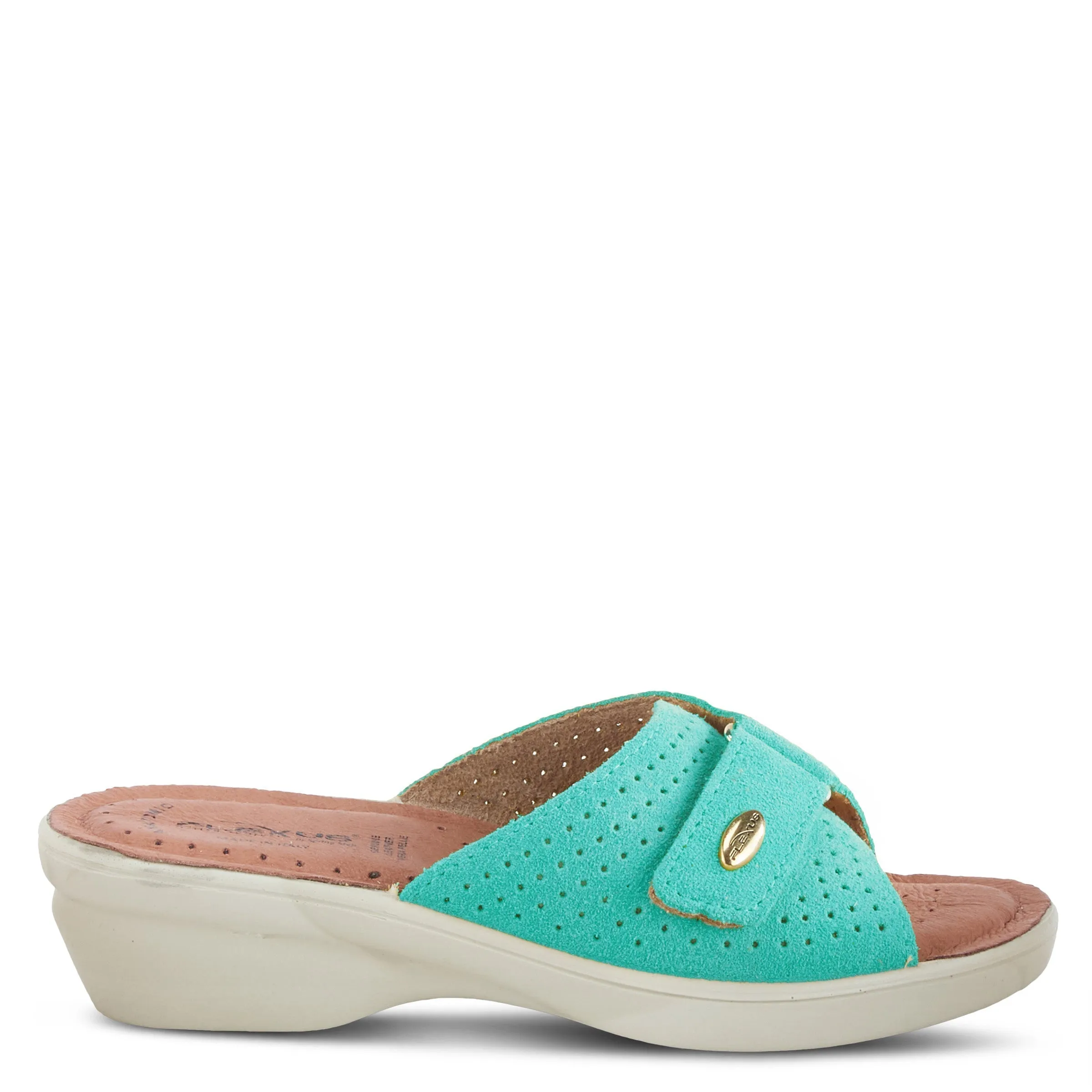 Spring Step Shoes Flexus Kea Slide Sandal Women’s Suede Leather Made In Italy