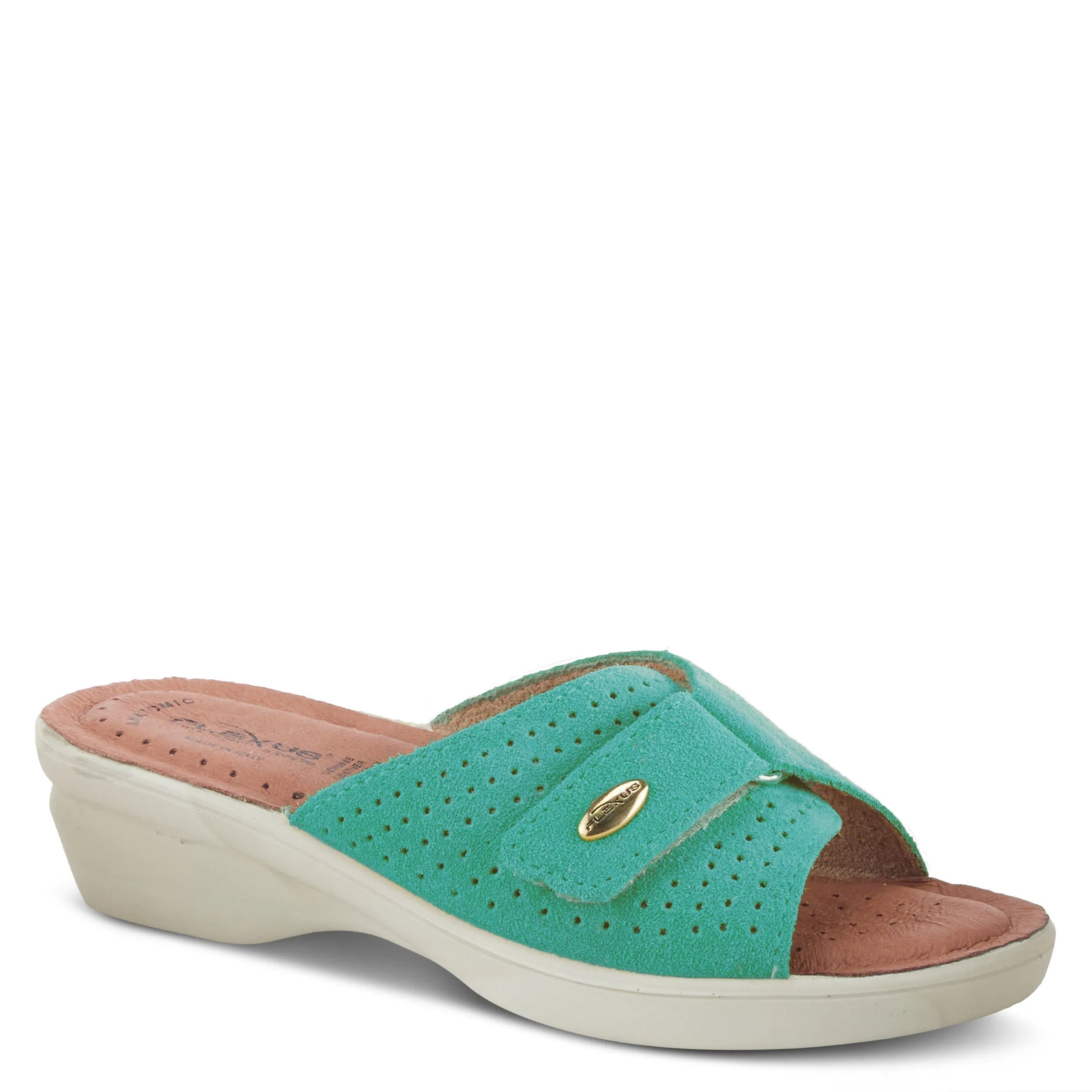 Spring Step Shoes Flexus Kea Slide Sandal Women’s Suede Leather Made In Italy
