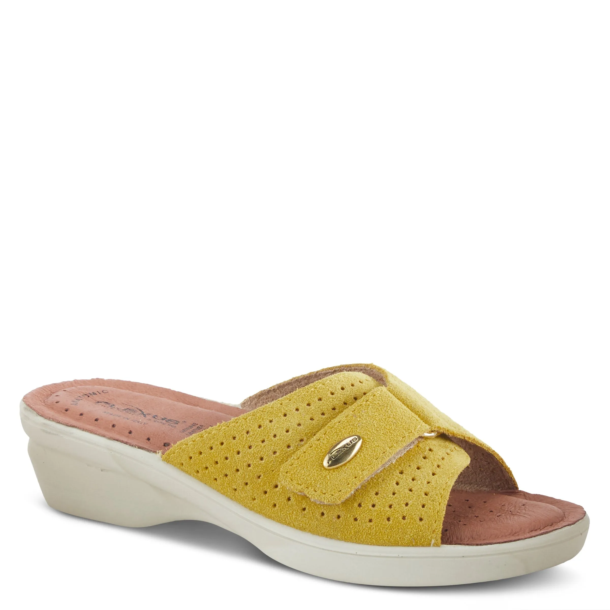 Spring Step Shoes Flexus Kea Slide Sandal Women’s Suede Leather Made In Italy