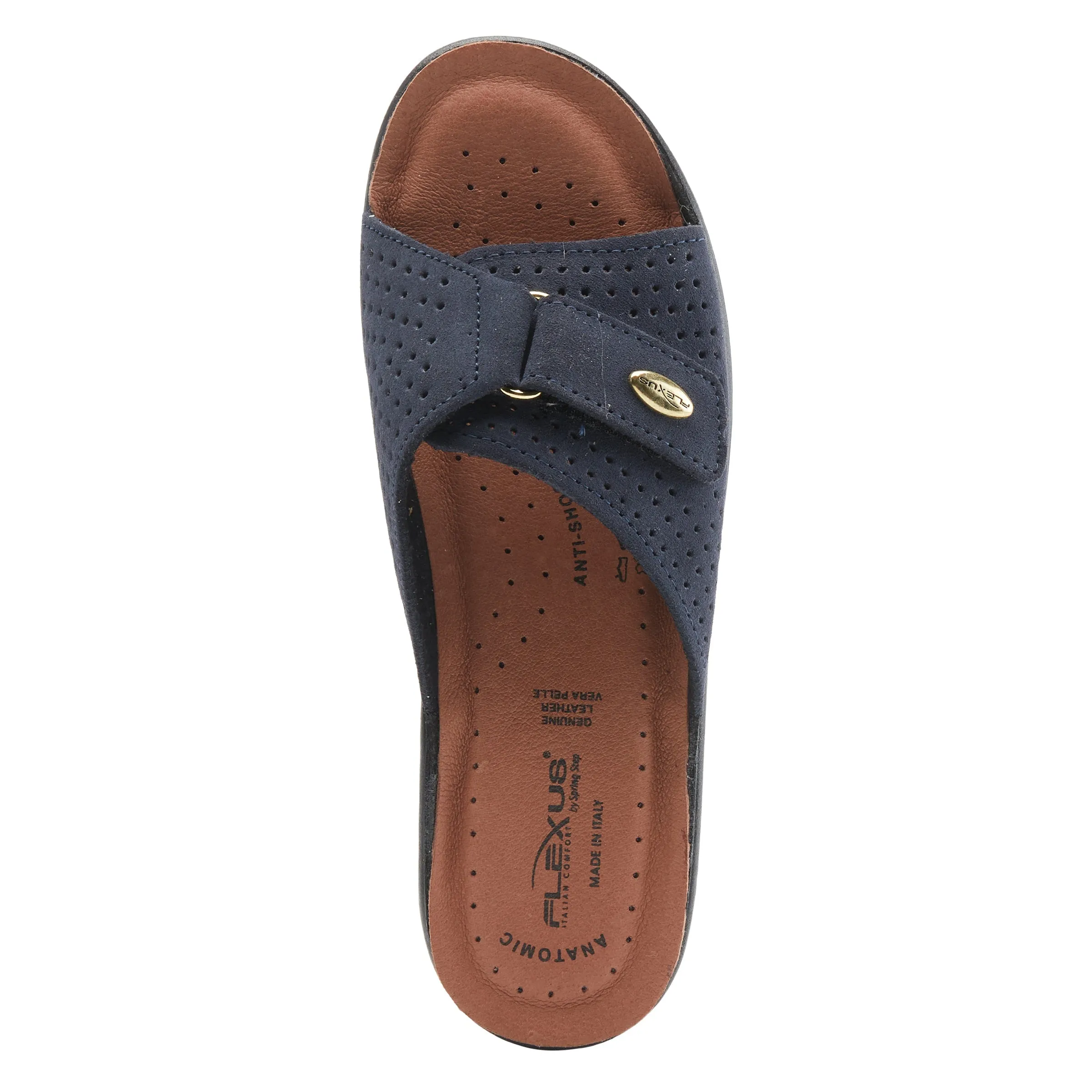 Spring Step Shoes Flexus Kea Slide Sandal Women’s Suede Leather Made In Italy