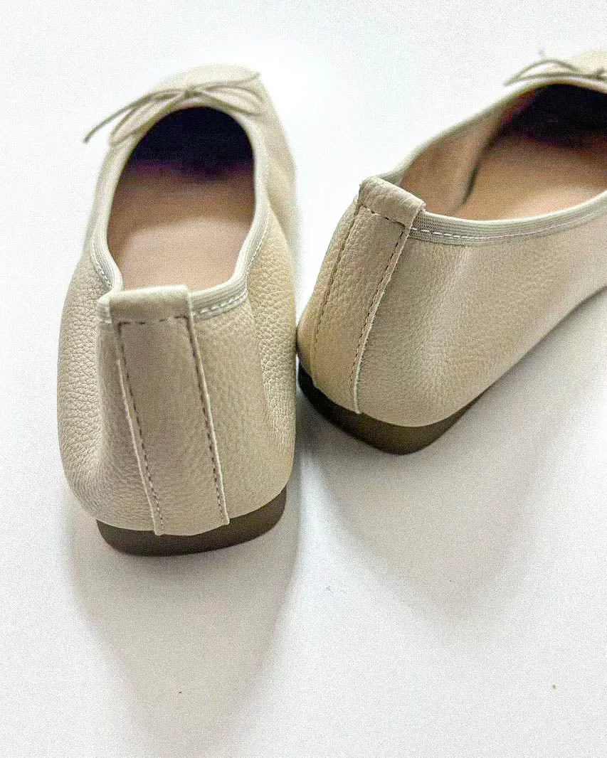 Square Toe Ballet Flats