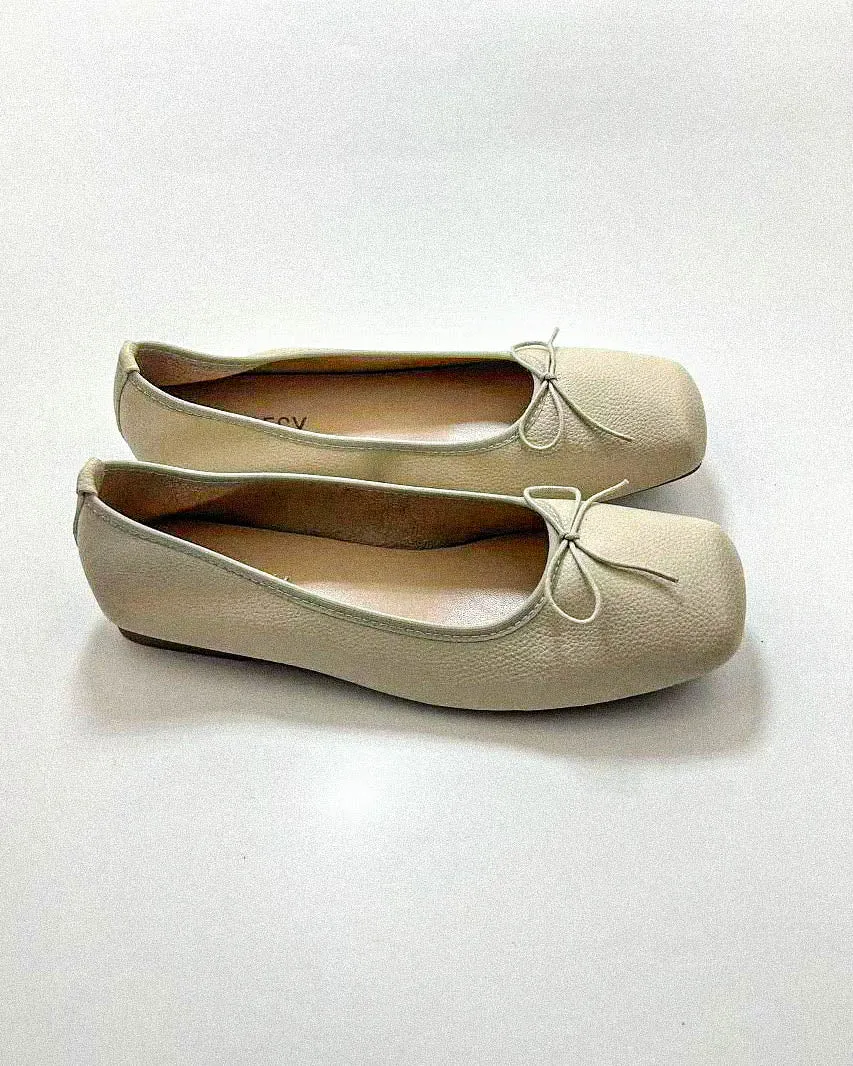 Square Toe Ballet Flats