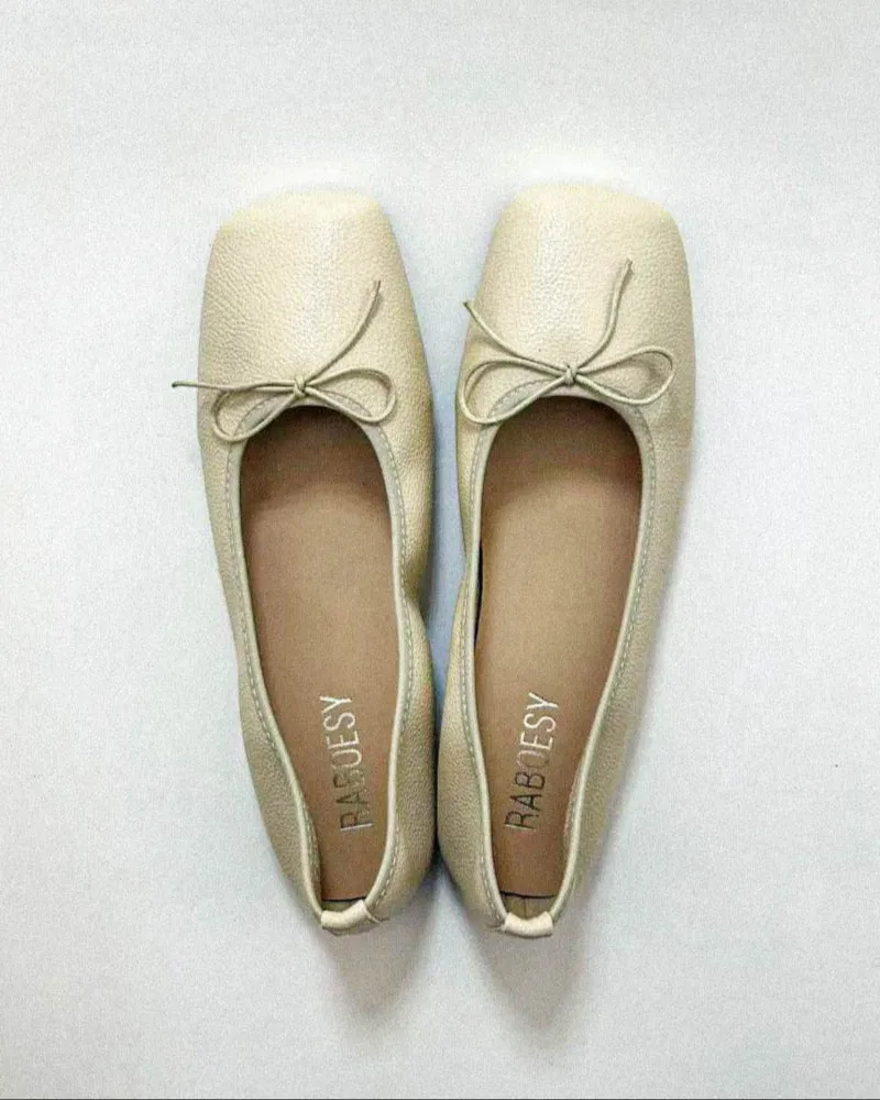 Square Toe Ballet Flats