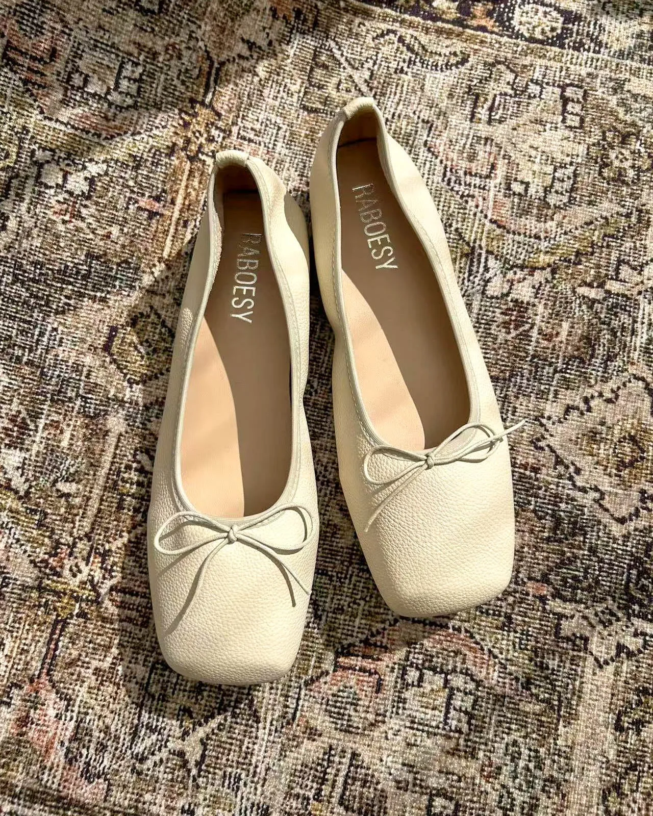 Square Toe Ballet Flats