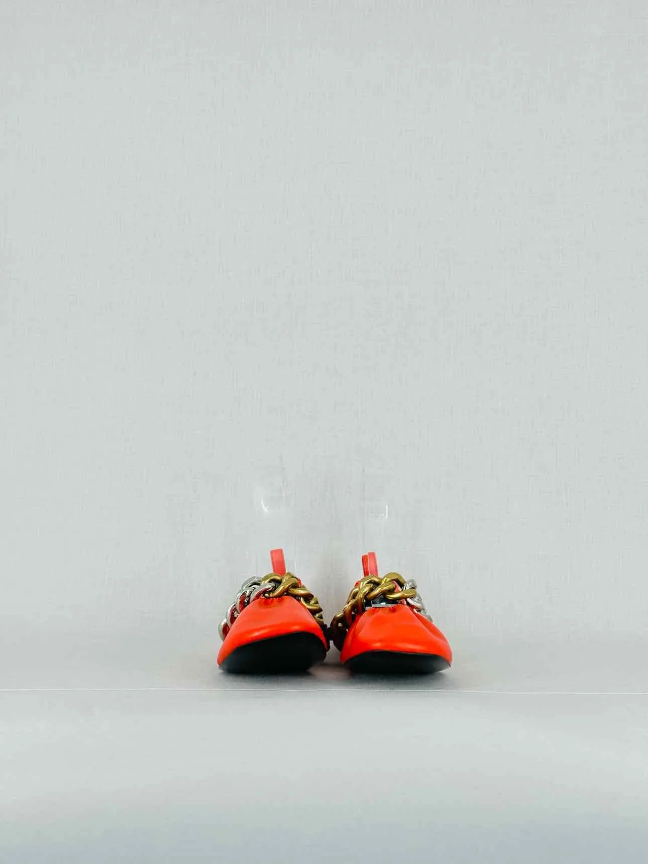 STELLA MCCARTNEY Falabella Orange Flats 37