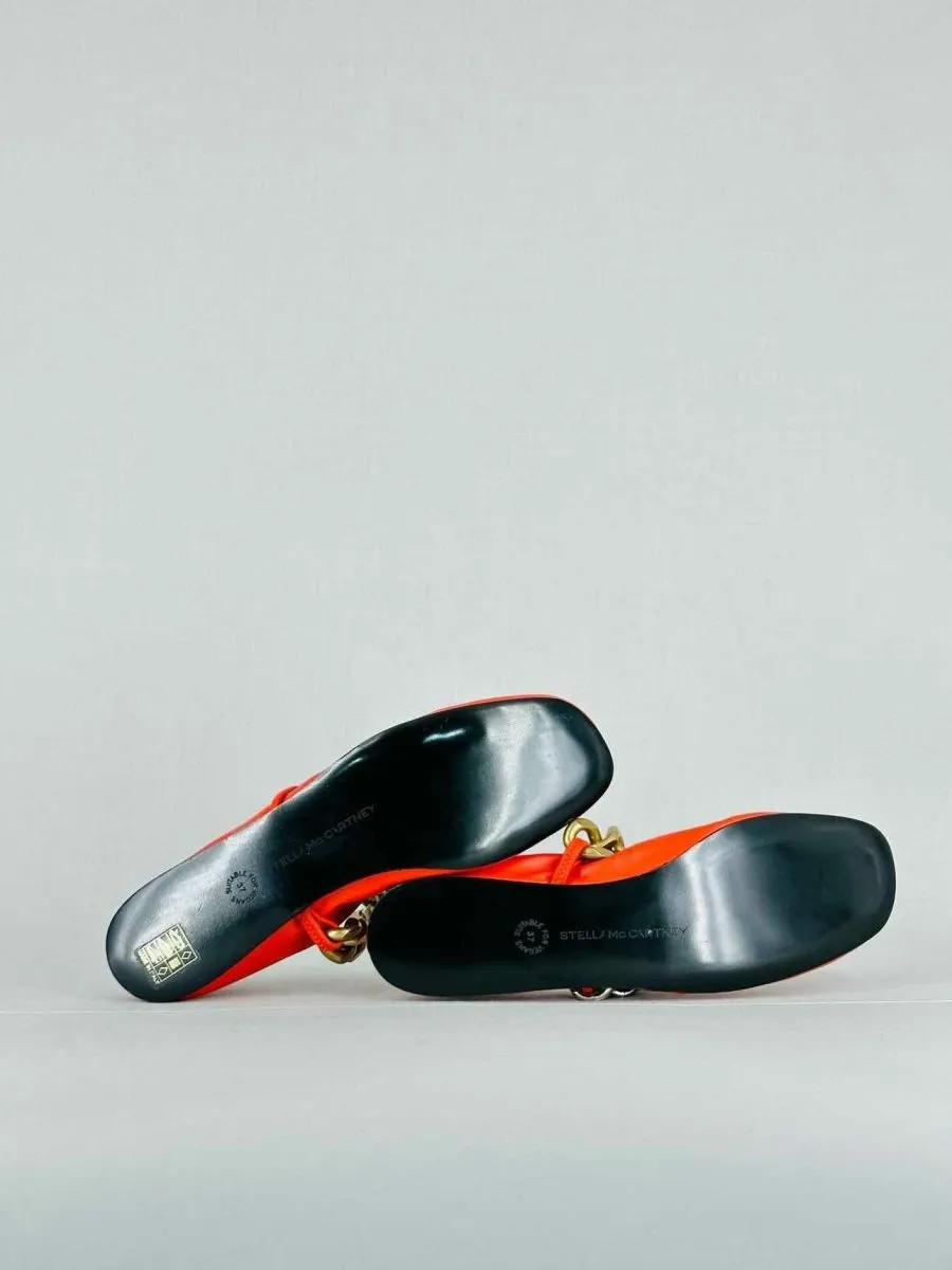 STELLA MCCARTNEY Falabella Orange Flats 37