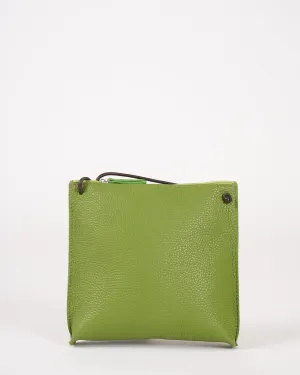 strappy pouch - leaf calf