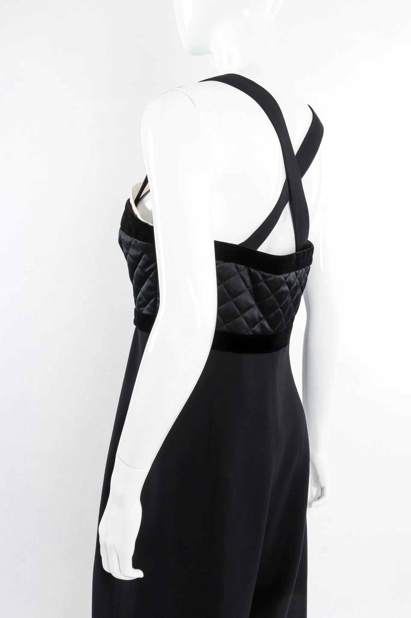 Strappy Quilted Bodice Jumpsuit