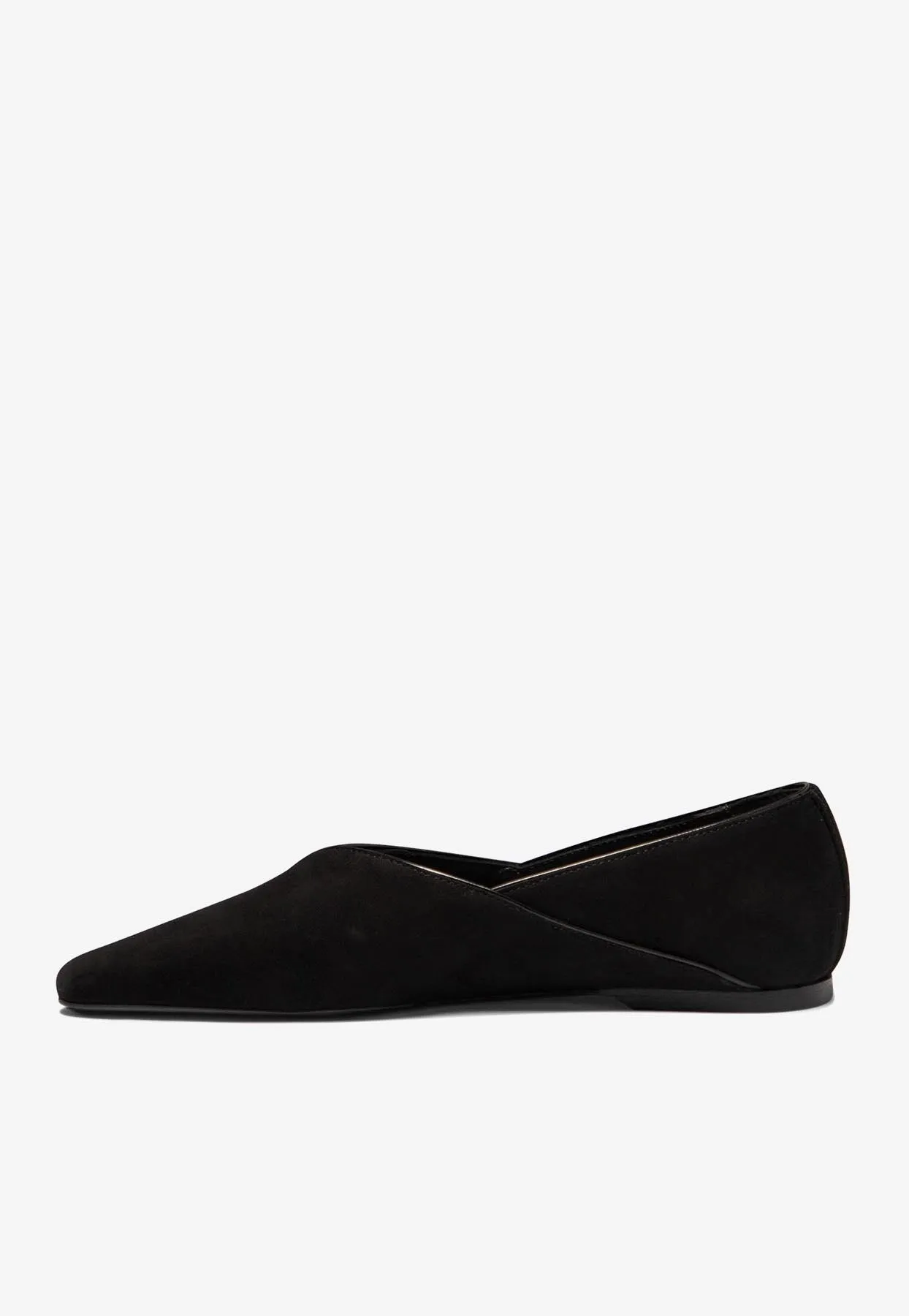 Suede Ballet Flats