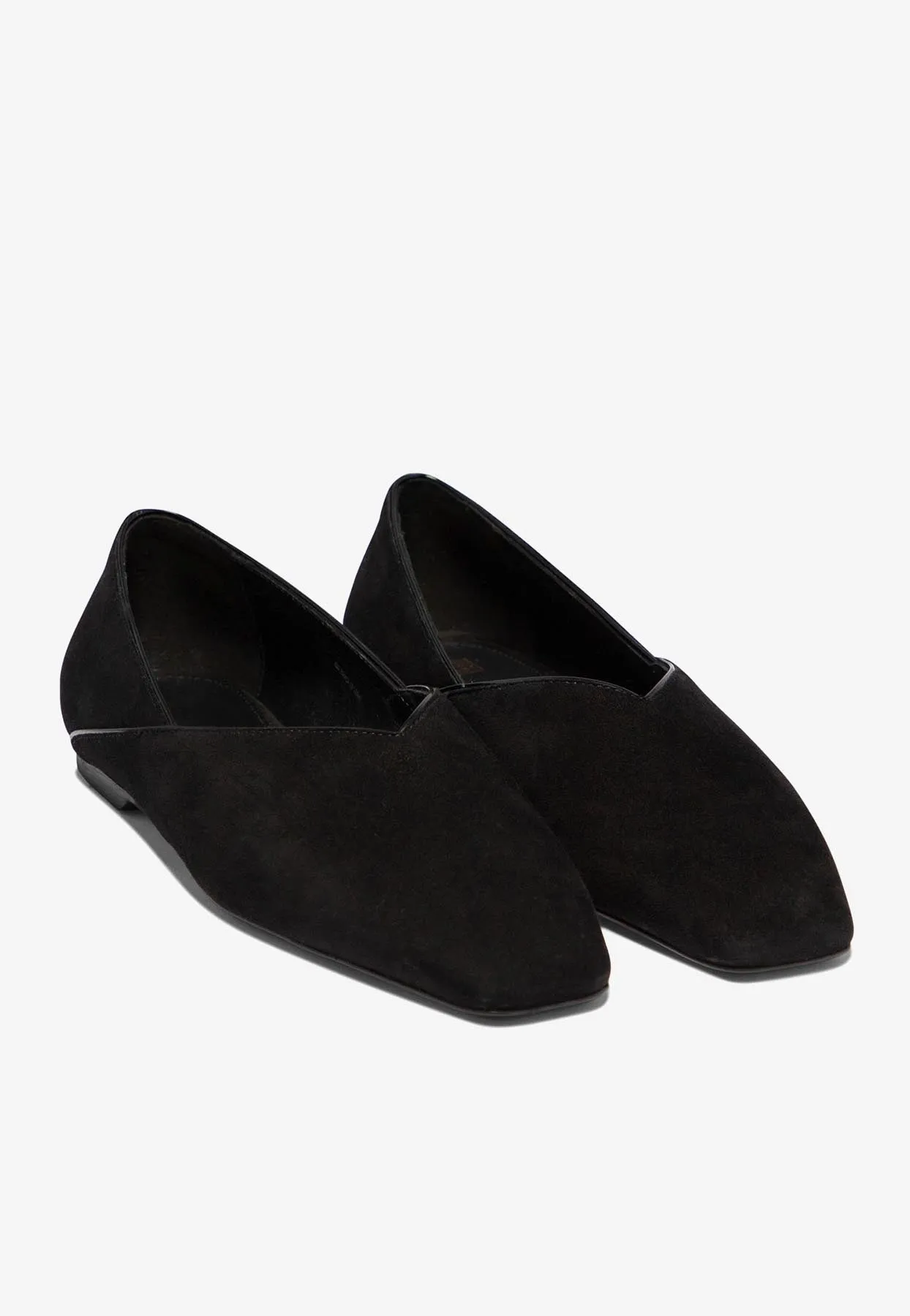 Suede Ballet Flats
