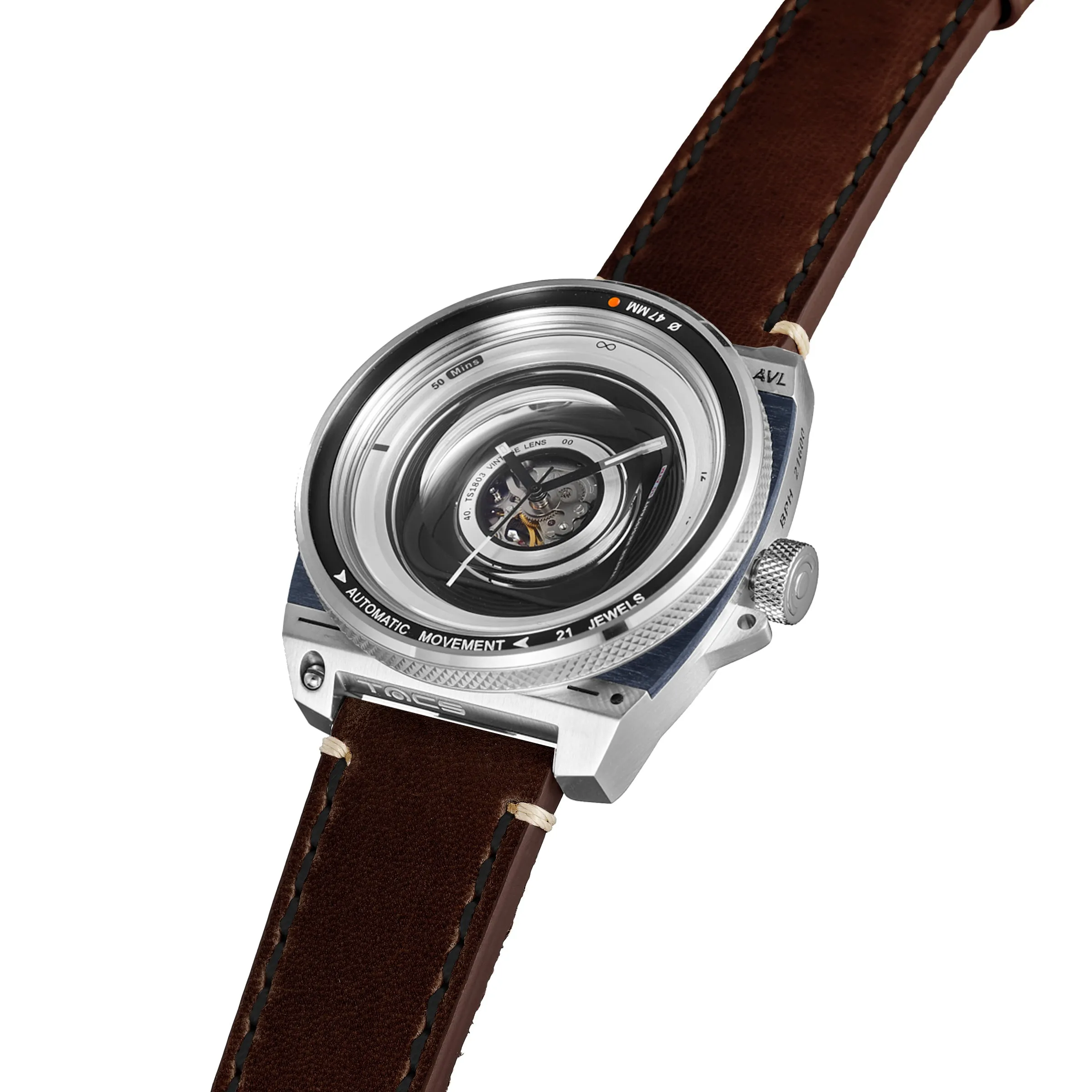 TACS Automatic Vintage Lens II Boxset- Rustic Brown TS1803BZ