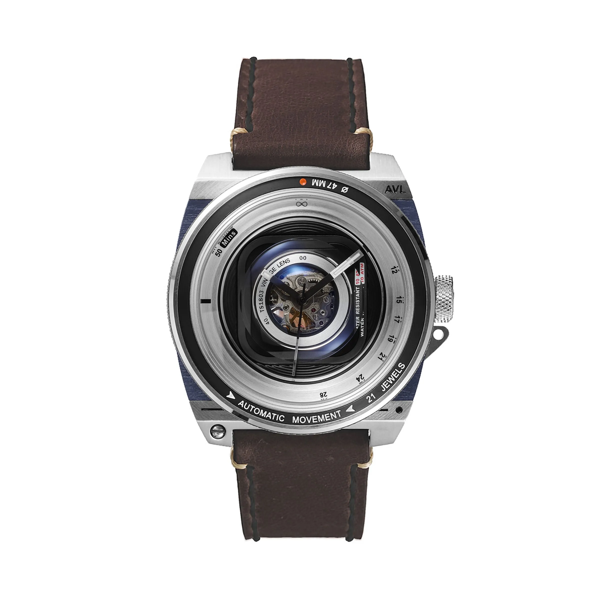 TACS Automatic Vintage Lens II Boxset- Rustic Brown TS1803BZ