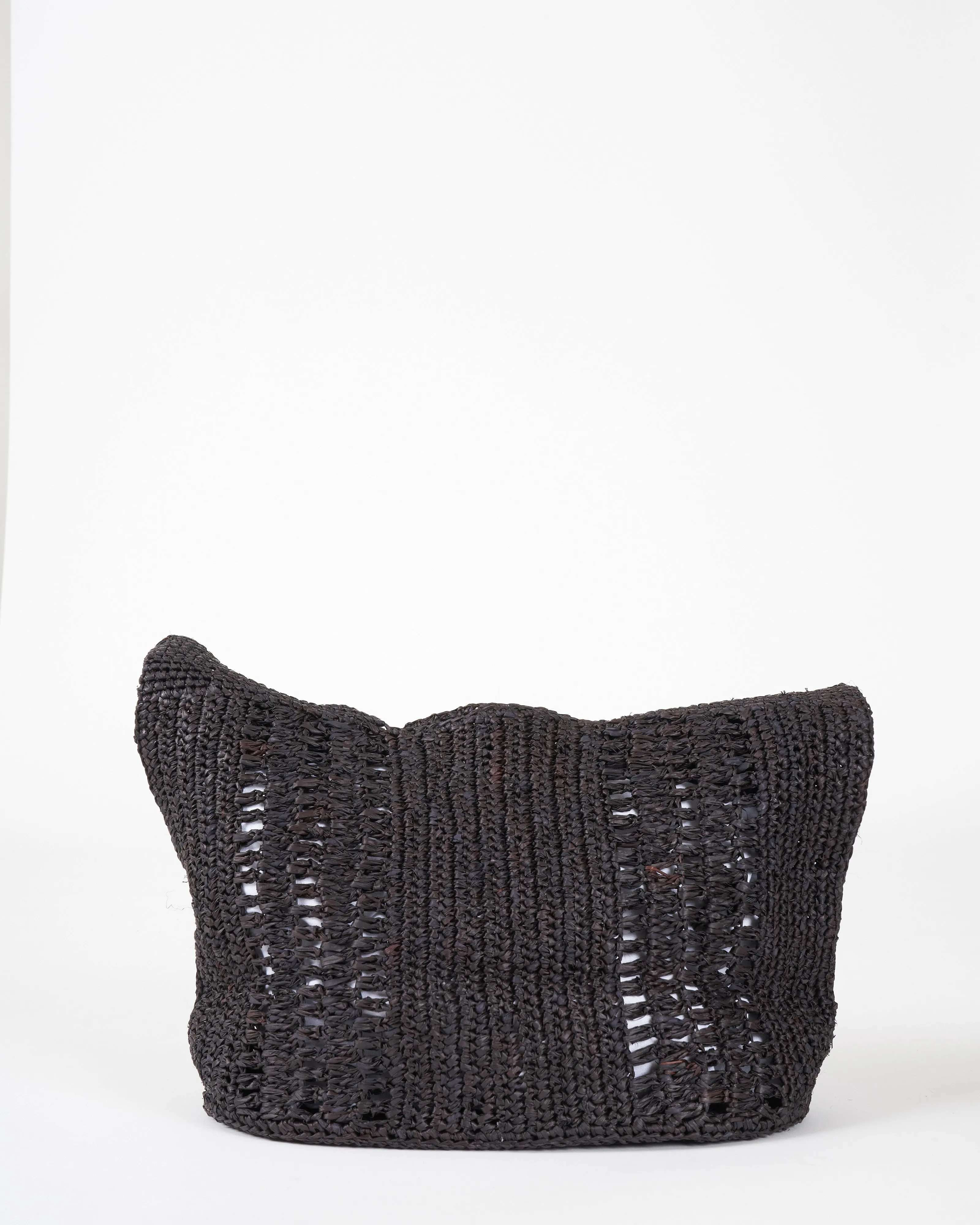 tampico pm woven tote - marron
