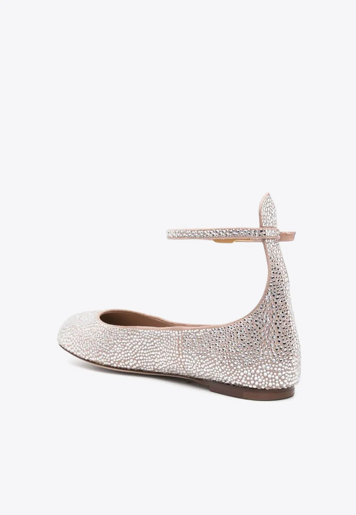 Tan-Go Crystal Embellished Ballet Flats